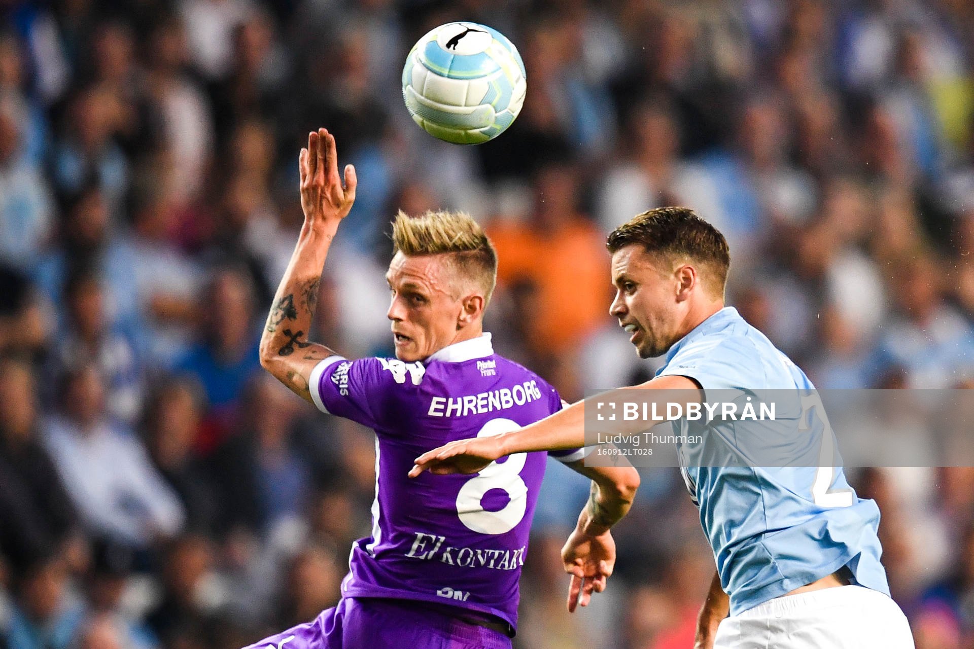 IFK Göteborgs Sören Rieks och Malmö FFs Kari Arnason