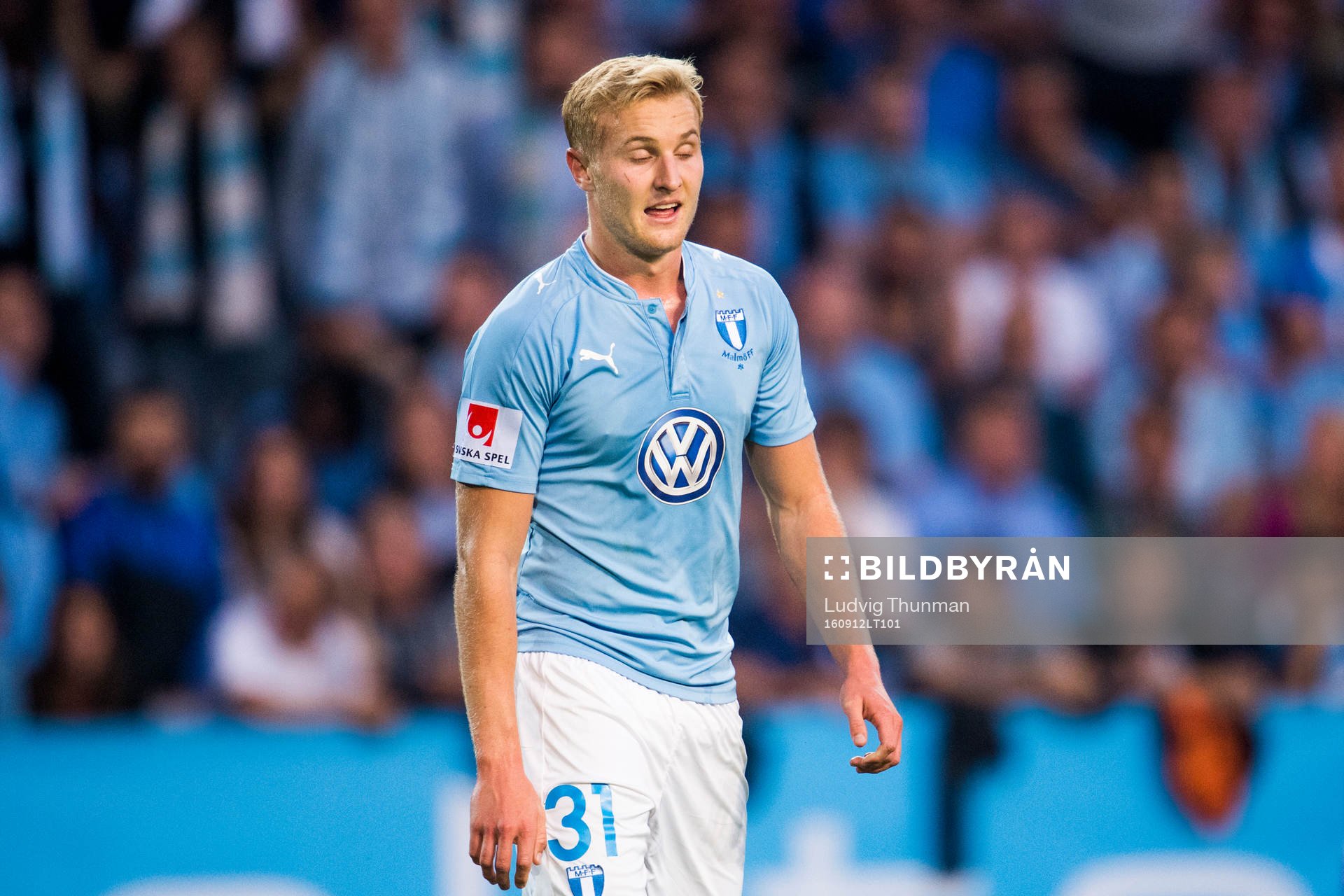 Malmö FFs Franz Brorsson deppar