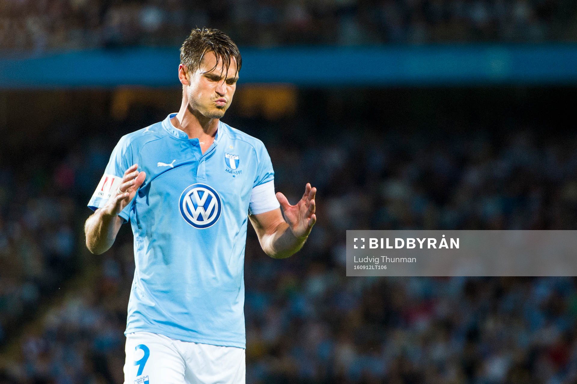 Malmö FFs Markus Rosenberg deppar