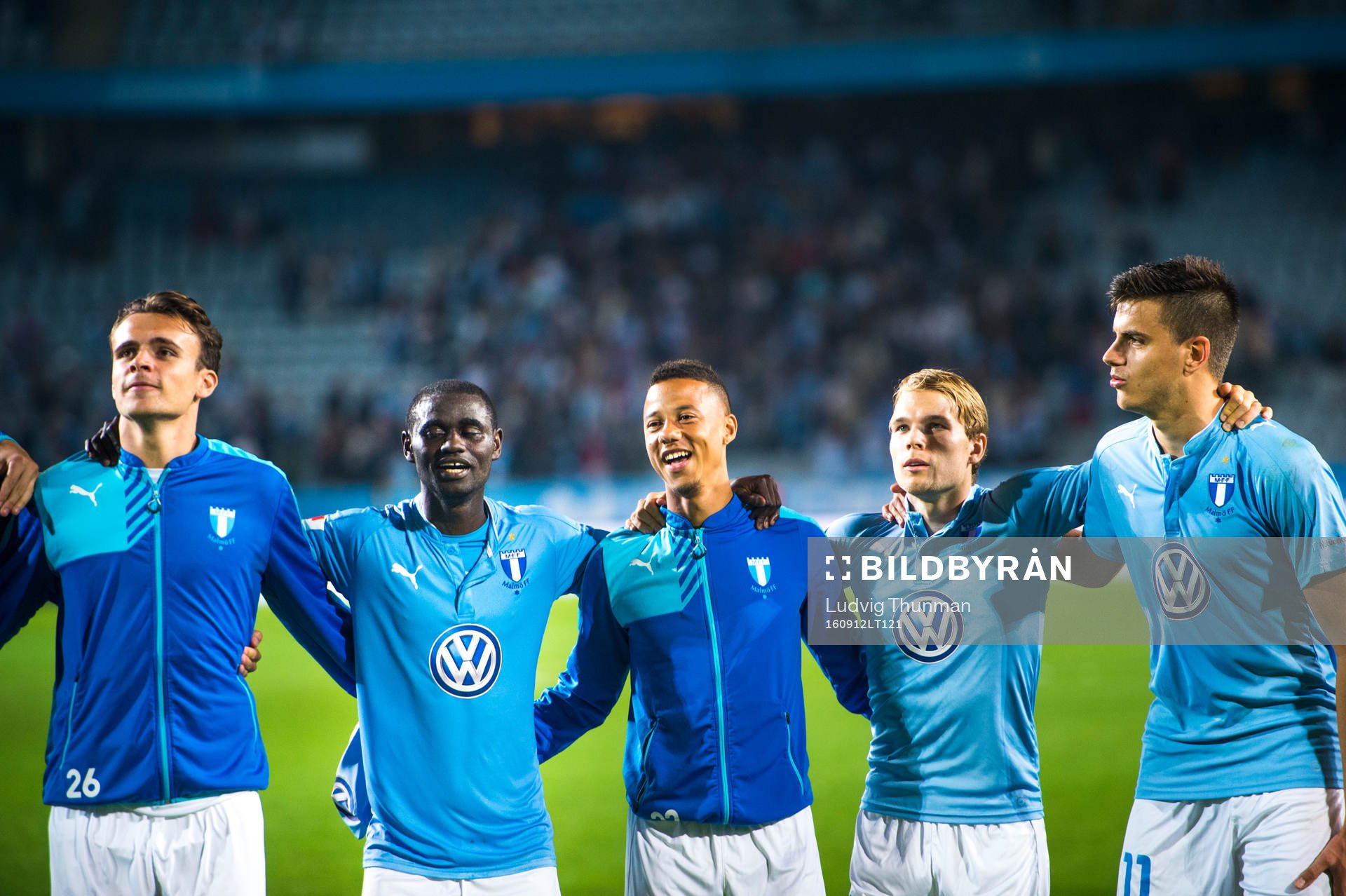 Malmö FFs Andreas Vindheim, Enock Kofi Adu, Tobias Sana,