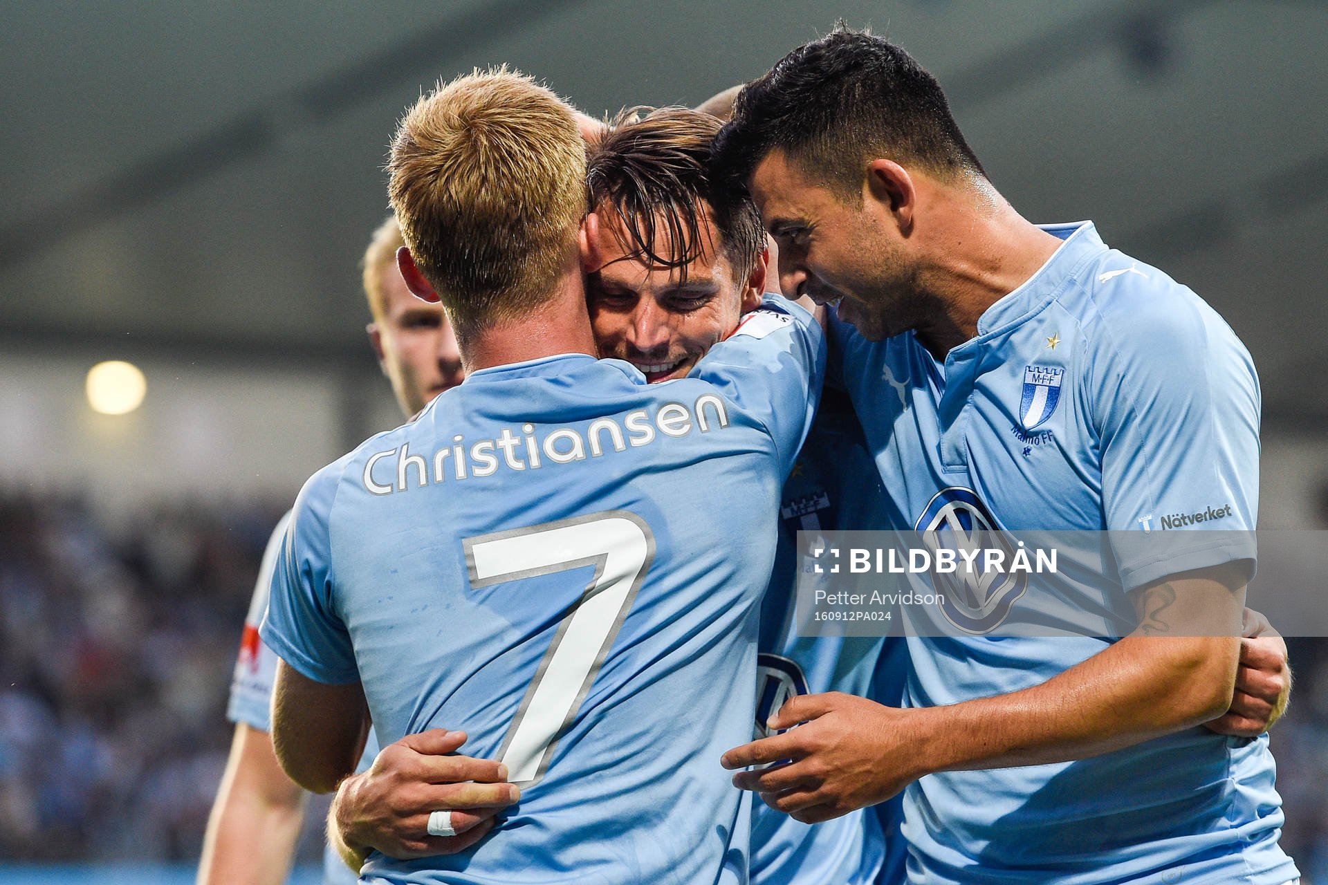 Malmö FFs Behrang Safari jublar med Markus Rosenberg