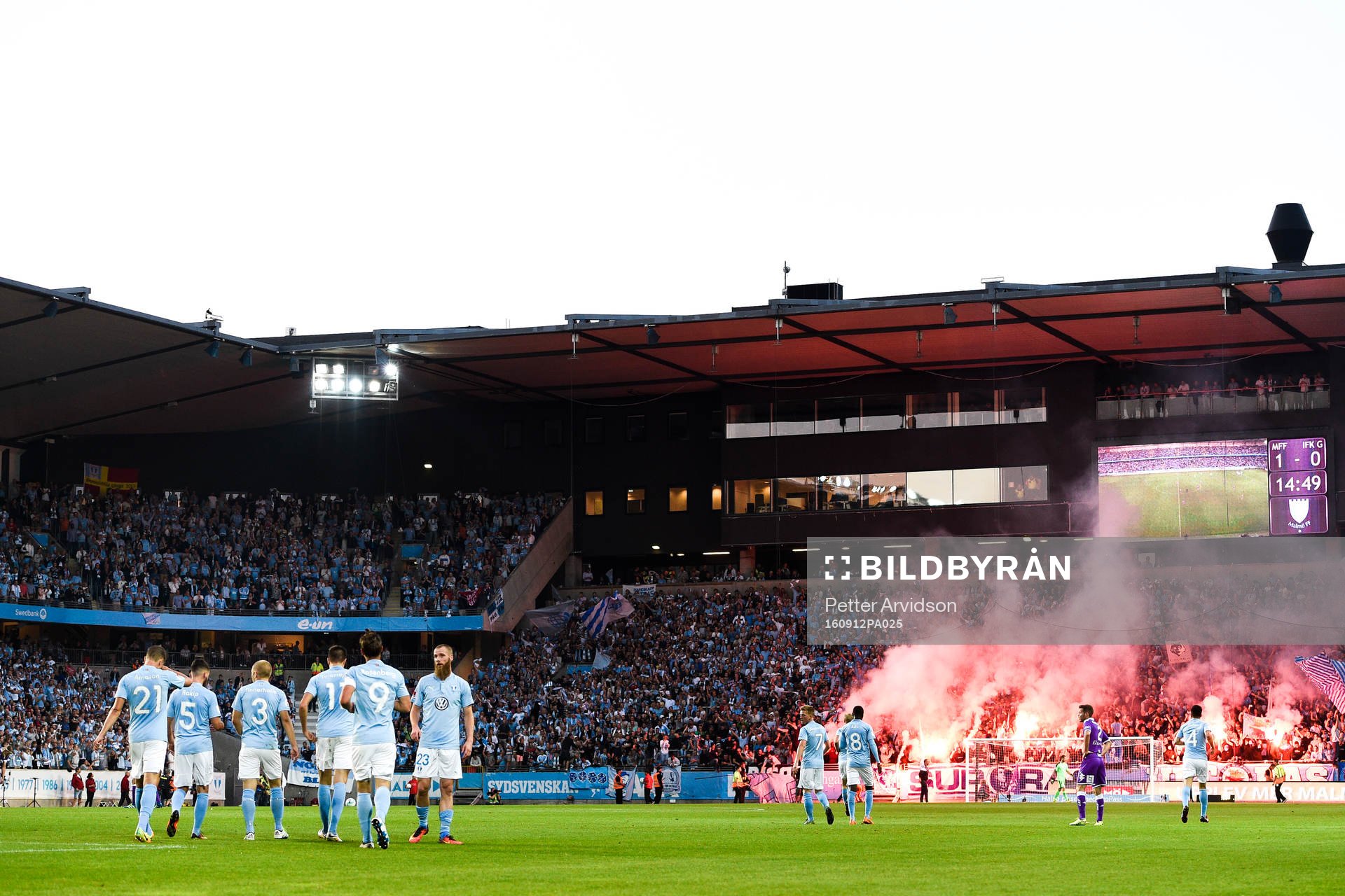 Malmö FFs spelare jublar