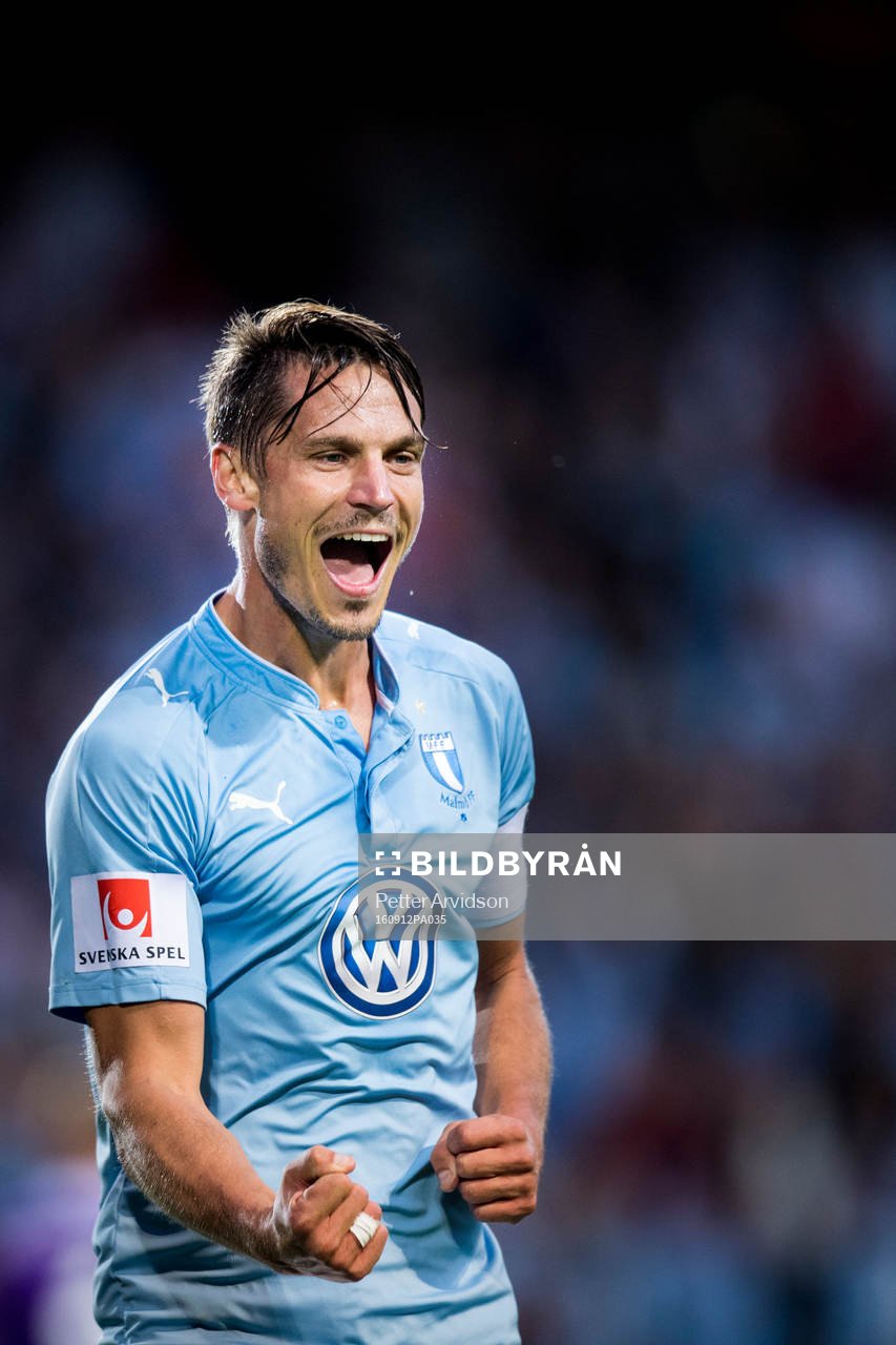 Malmö FFs Markus Rosenberg jublar