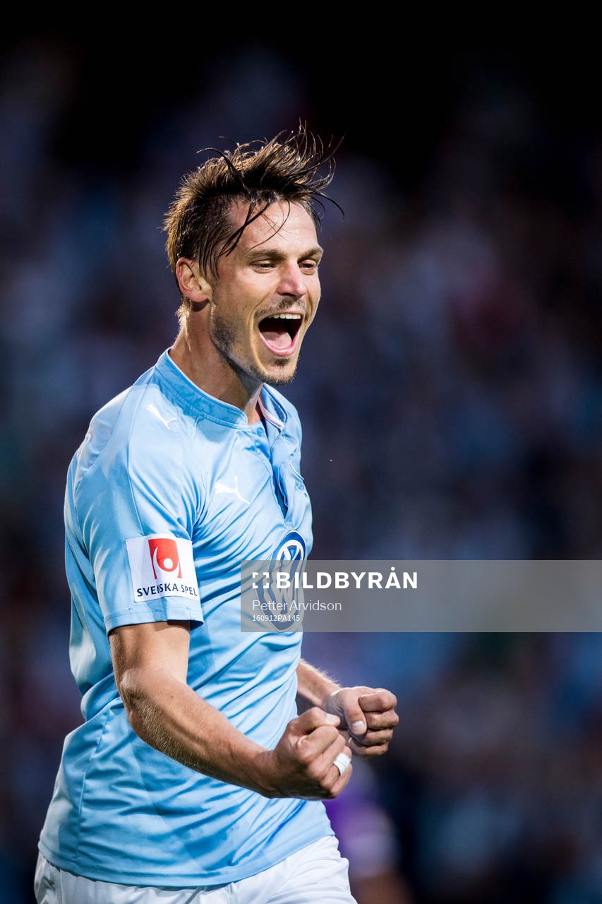 Malmö FFs Markus Rosenberg jublar