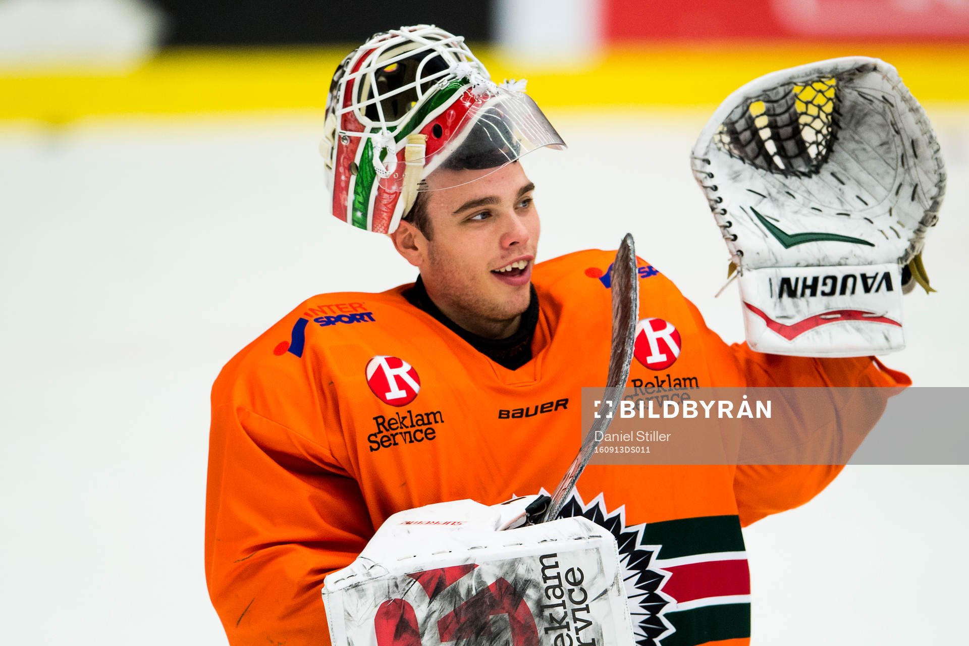 under en träning med Frölunda