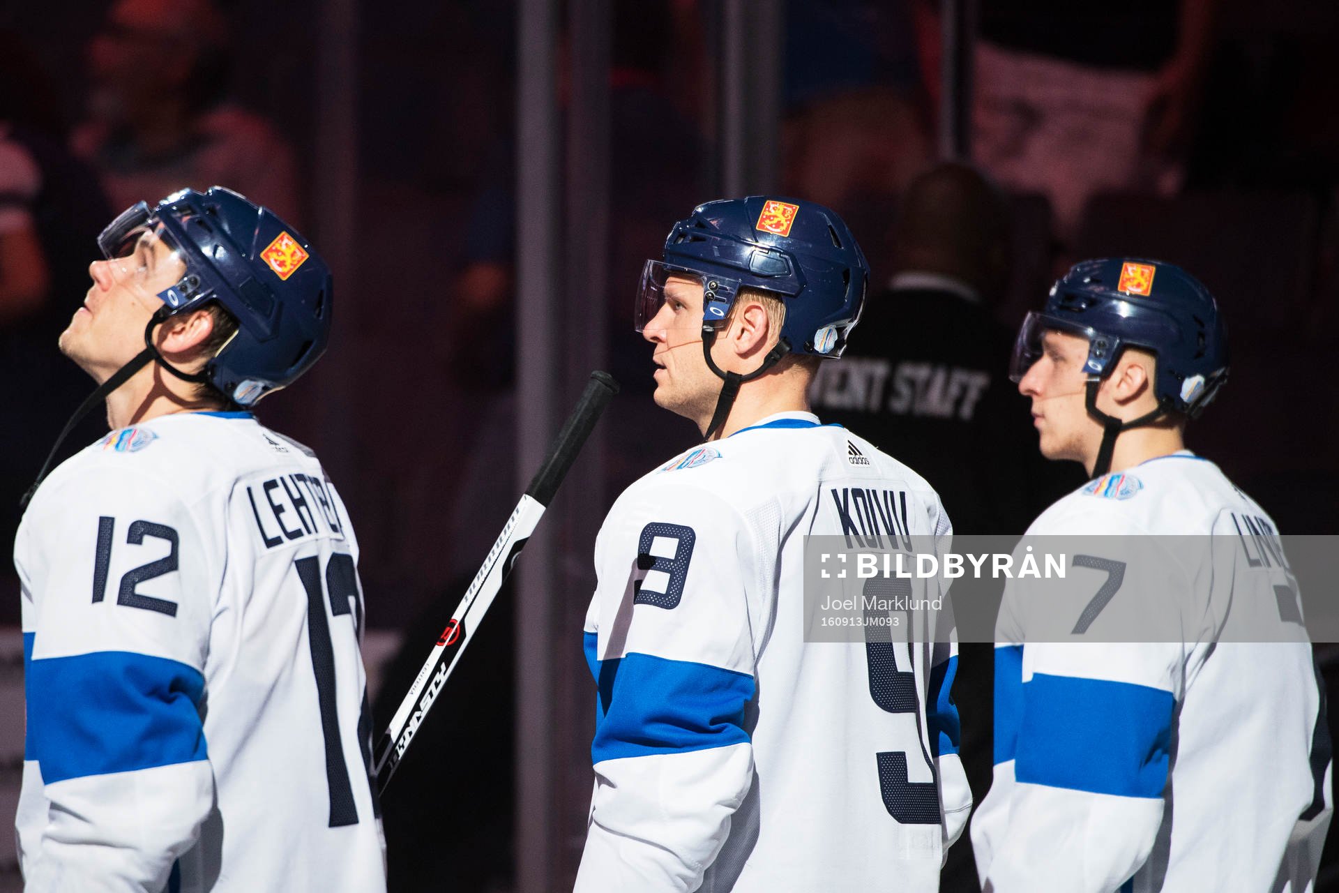 Finlands Jori Lehterä, Mikko Koivu och Esa Lindell