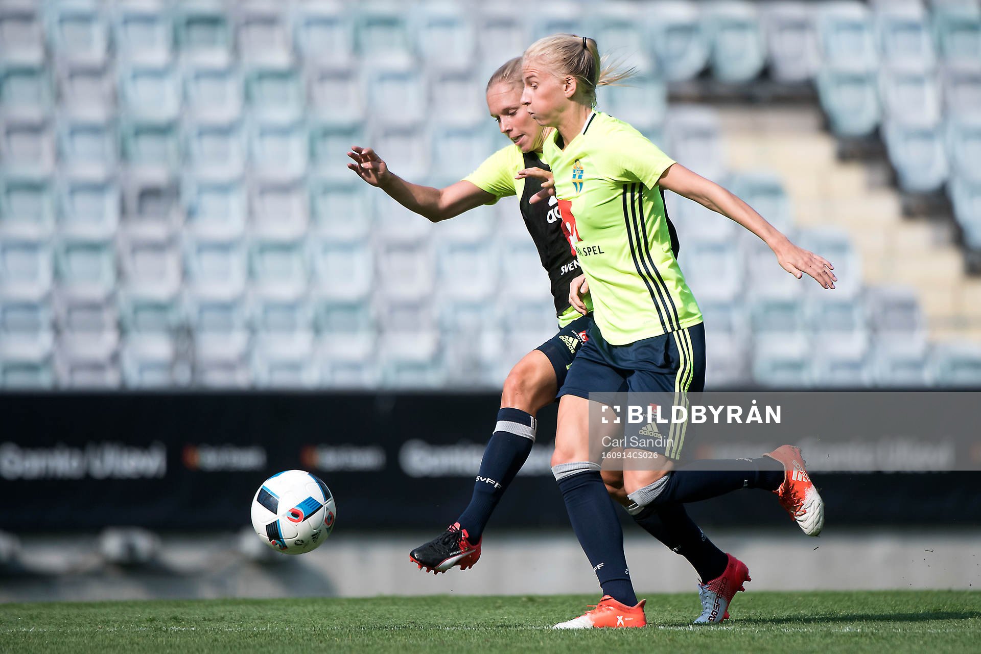 Sveriges Jonna Andersson och Sofia Jackobsson