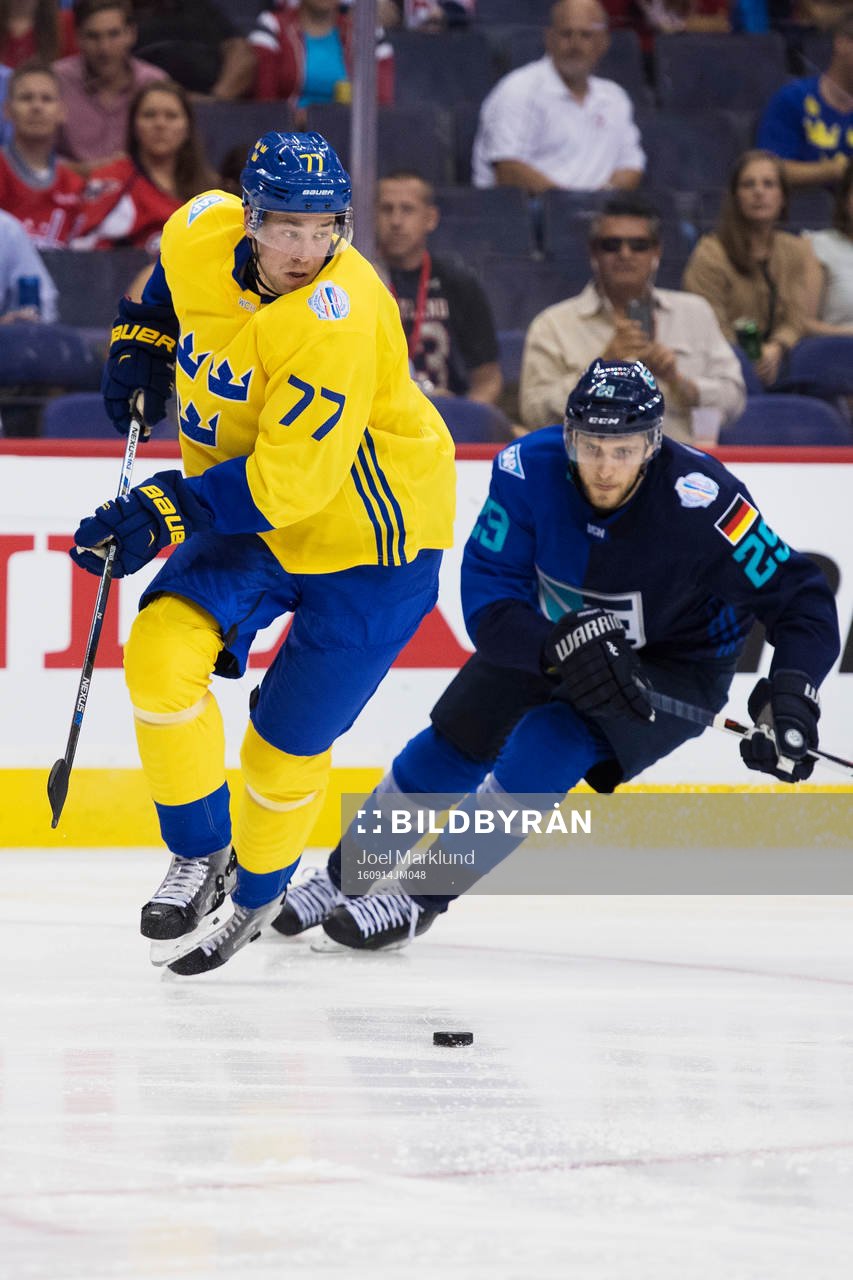 Sveriges Victor Hedman och Europas Leon Draisaitl