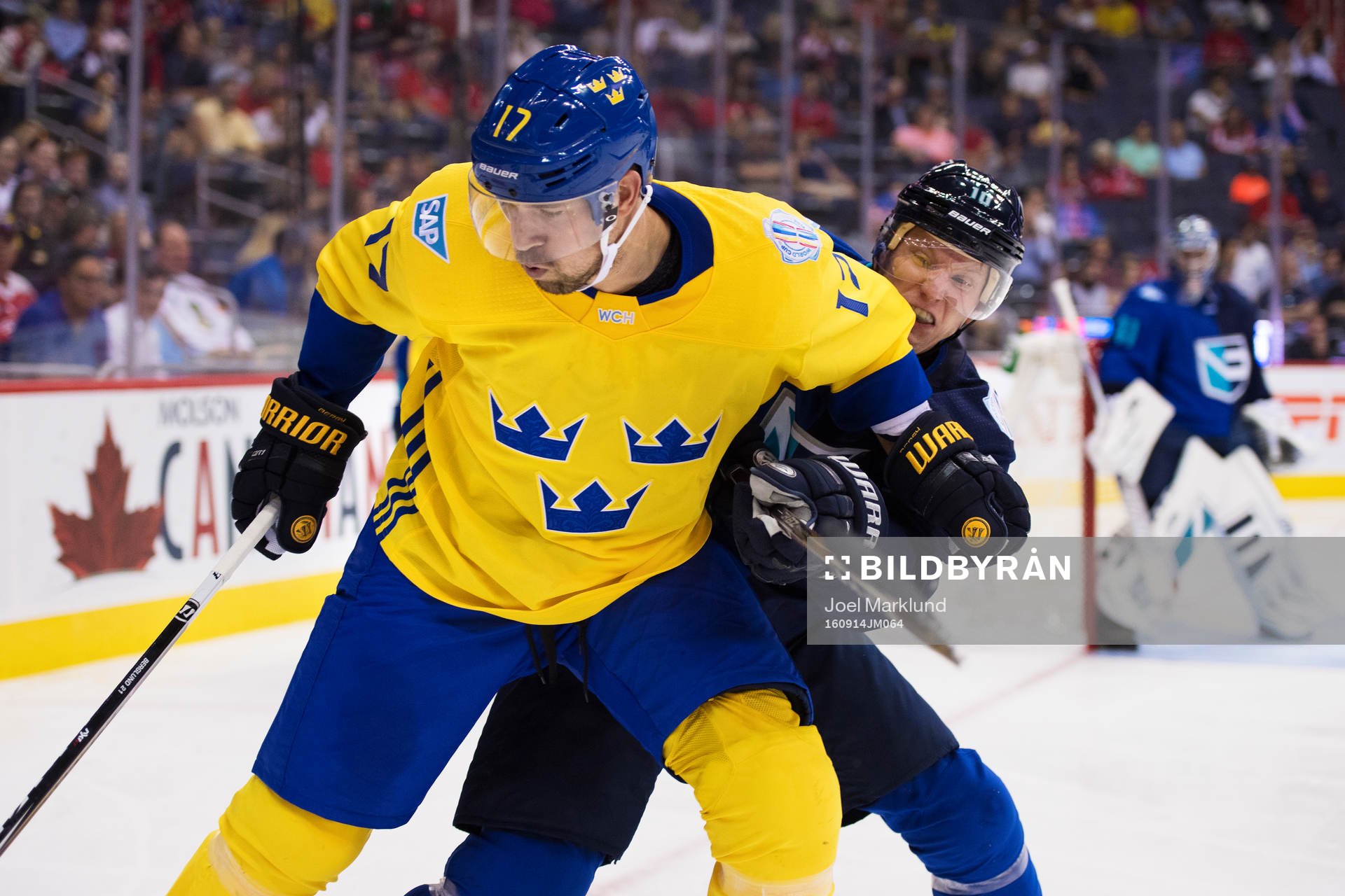 Sveriges Patrik Berglund och Europas Christian Ehrhoff