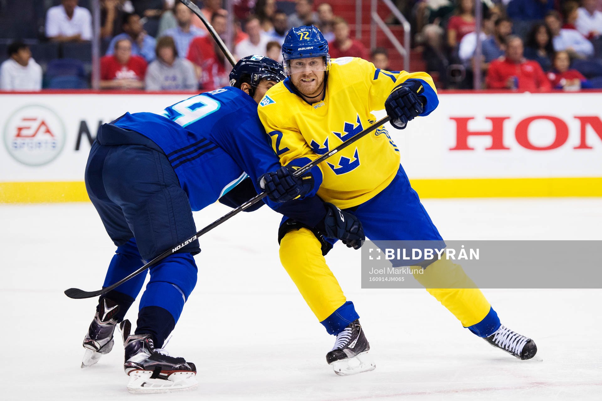 Europas Roman Josi och Sveriges Patric Hörnqvist