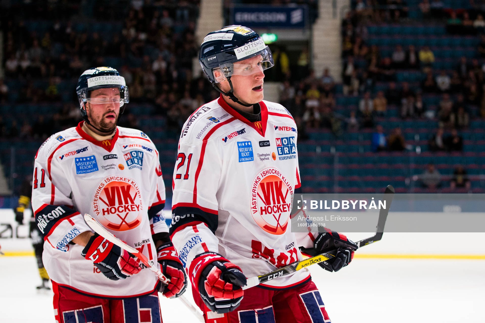 Västerviks Olle Liss och Mats Josten Fröshaug  deppar