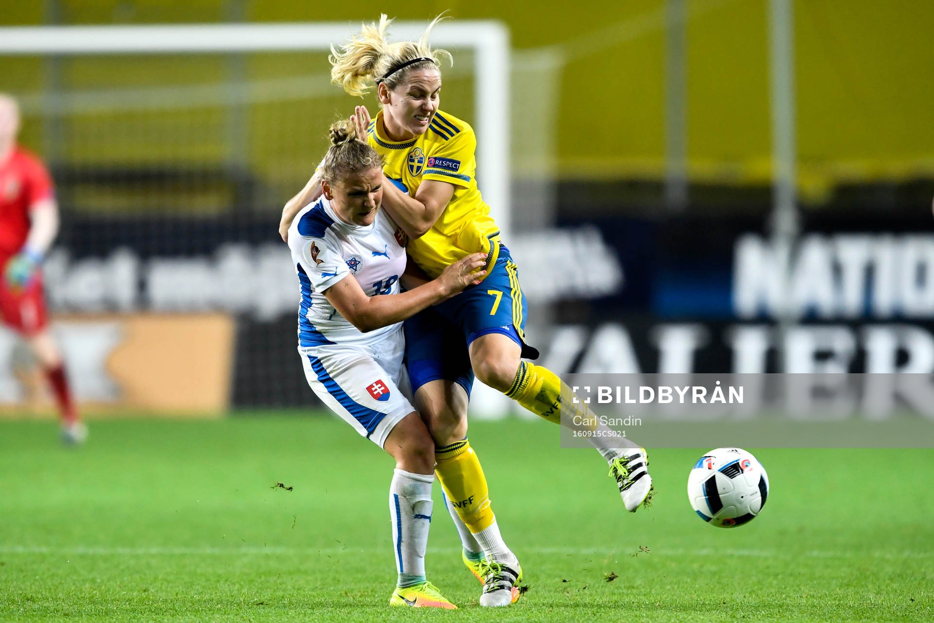 Slovakiens Dominika Skorvankova och Sveriges Lisa Dahlkvist