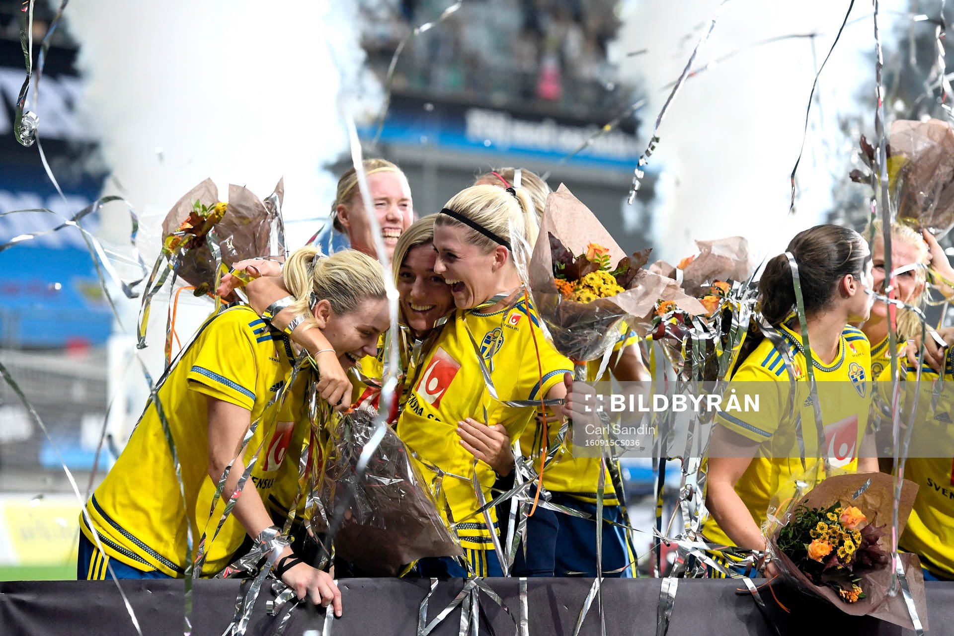 Sveriges Lisa Dahlkvist, Linda Sembrant och Olivia Schough