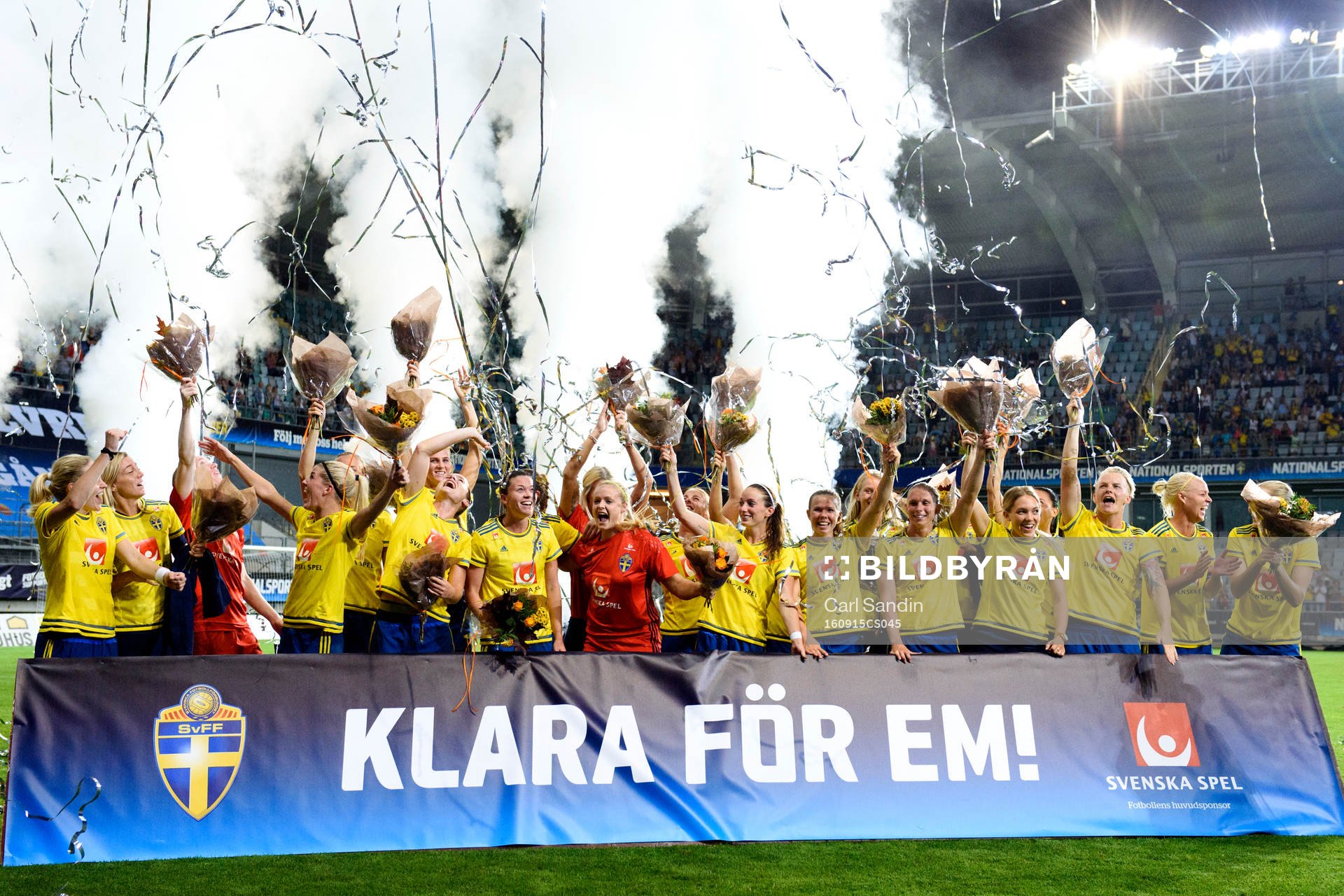 Spelarna jublar