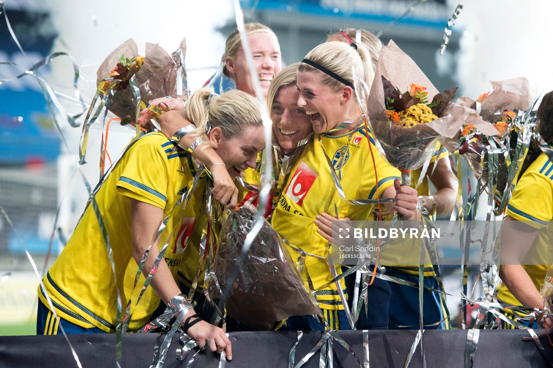 Sveriges Lisa Dahlkvist, Linda Sembrant och Olivia Schough