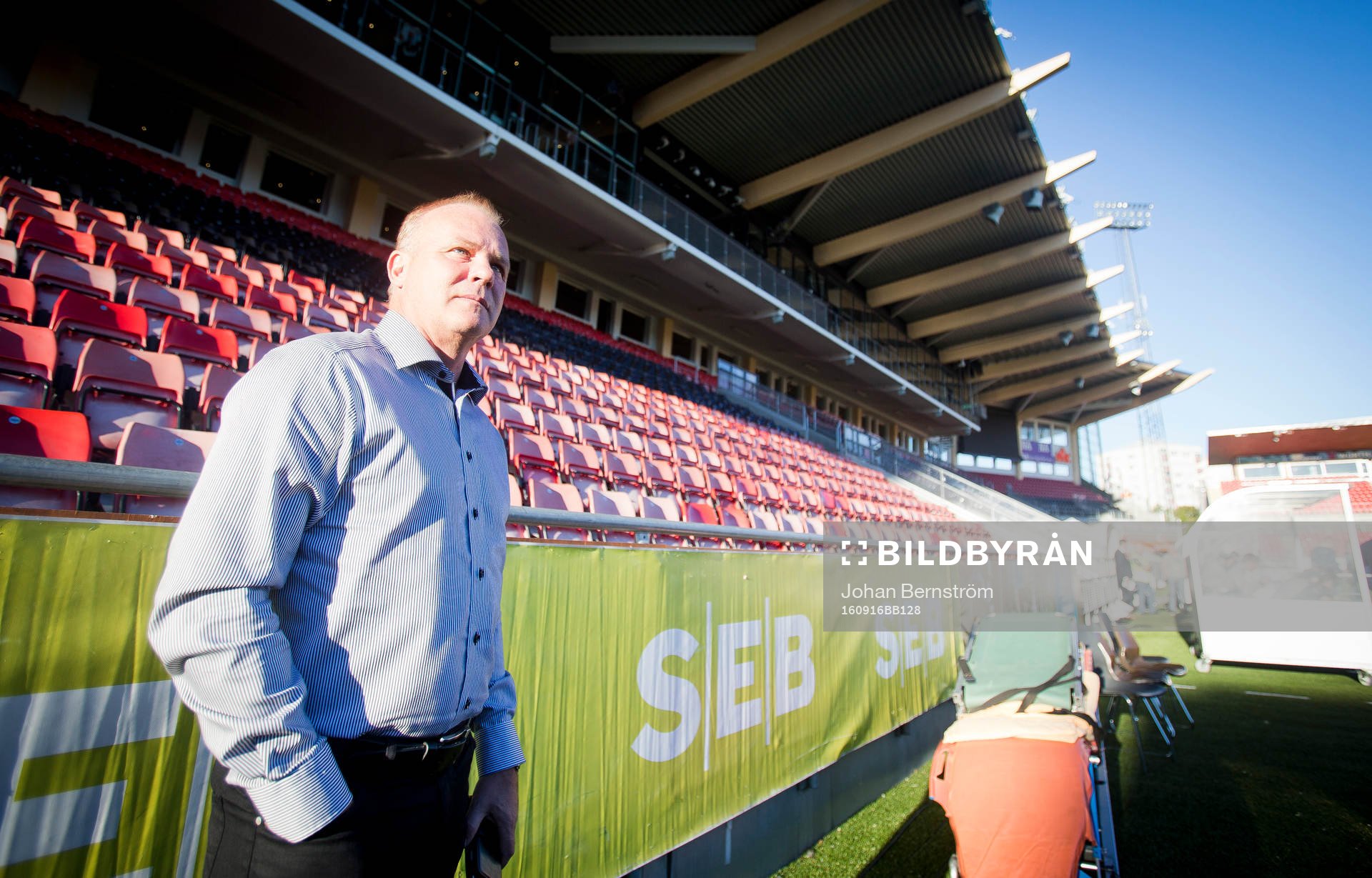 Porträtt på Sundsvalls tränare Roger Franzén