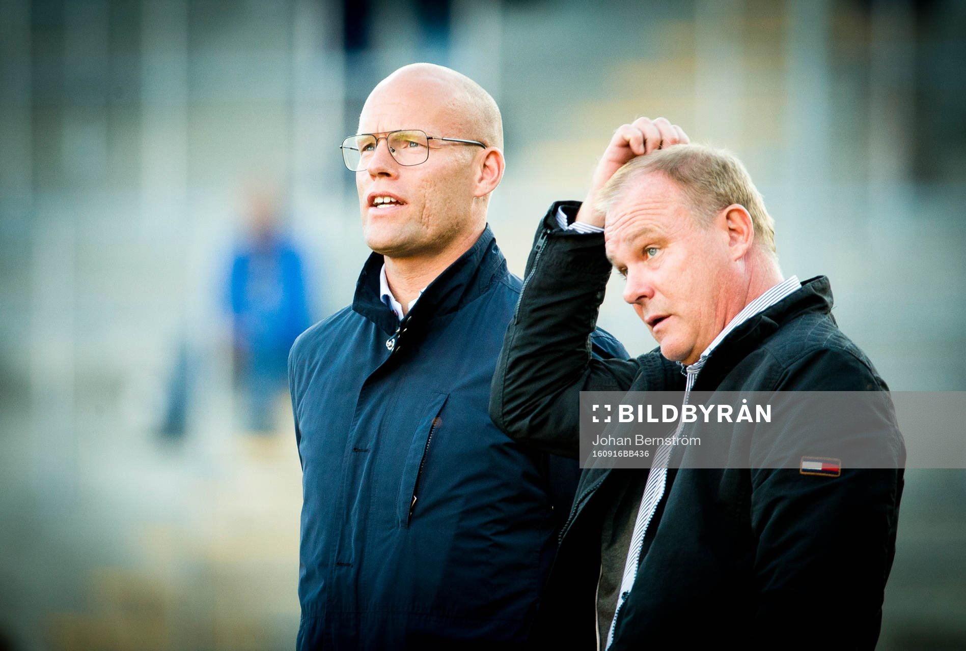Sundsvalls tränare Joel Cedergren och tränare Roger