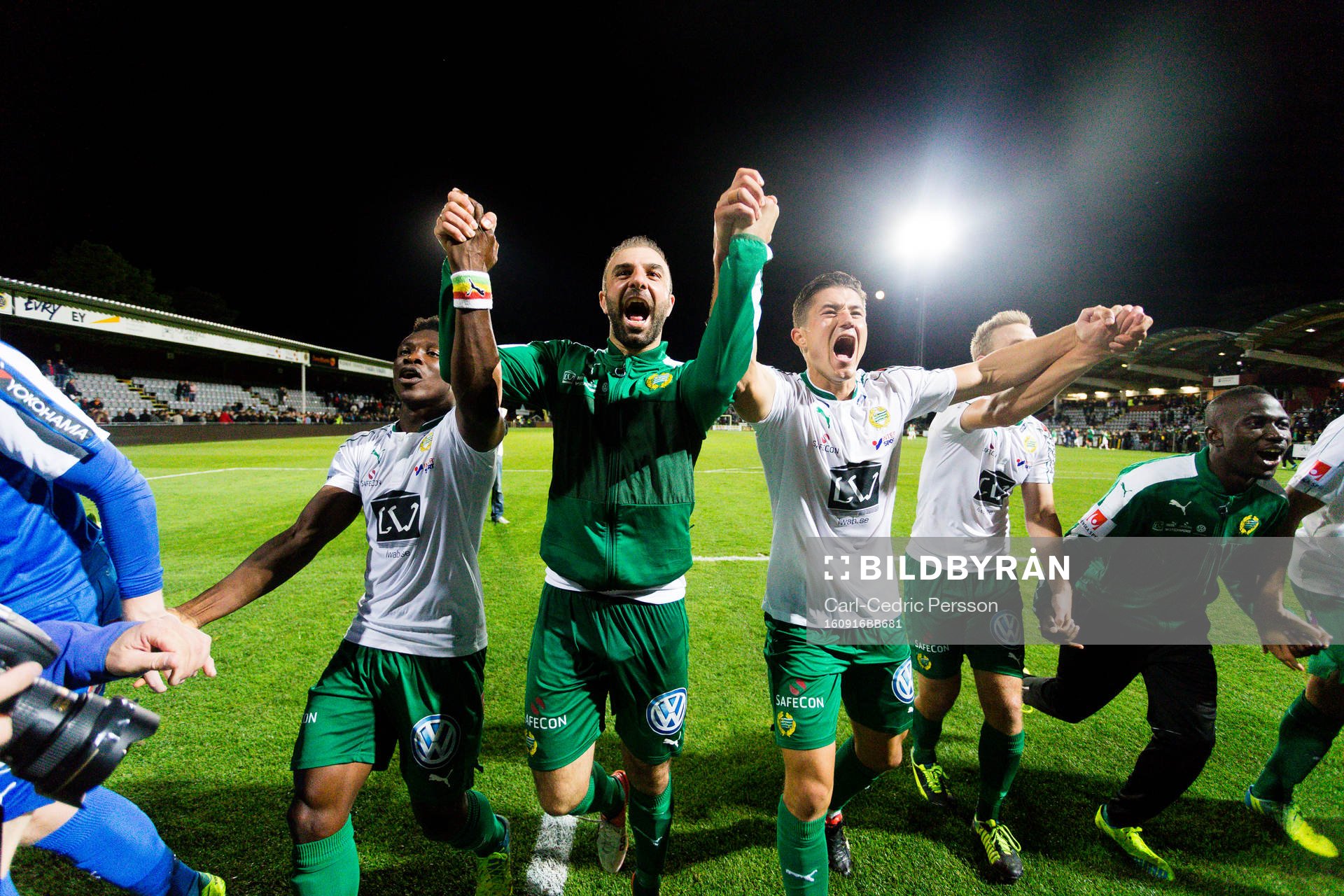 Hammarbys Kennedy Bakircioglu jublar