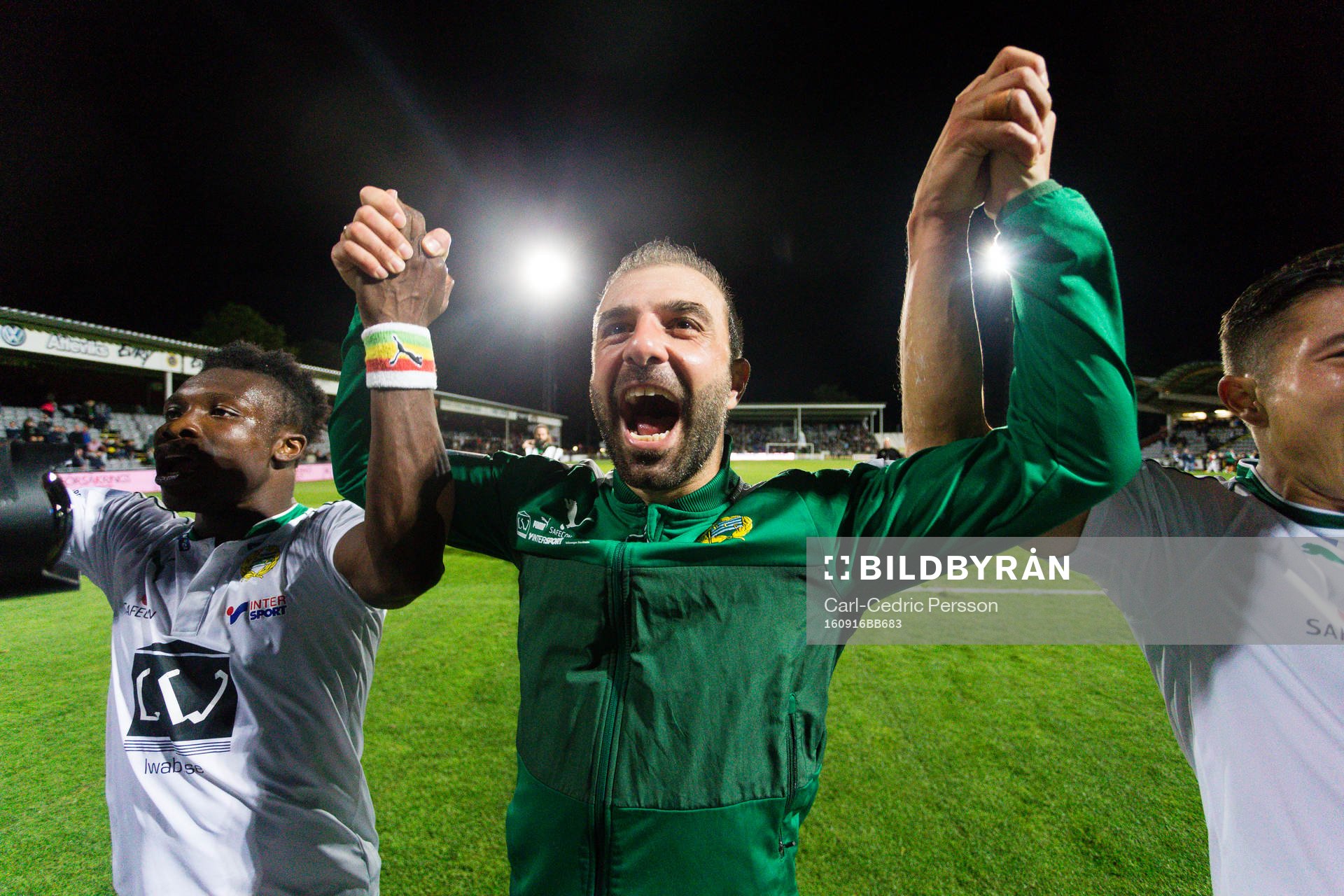 Hammarbys Kennedy Bakircioglu jublar