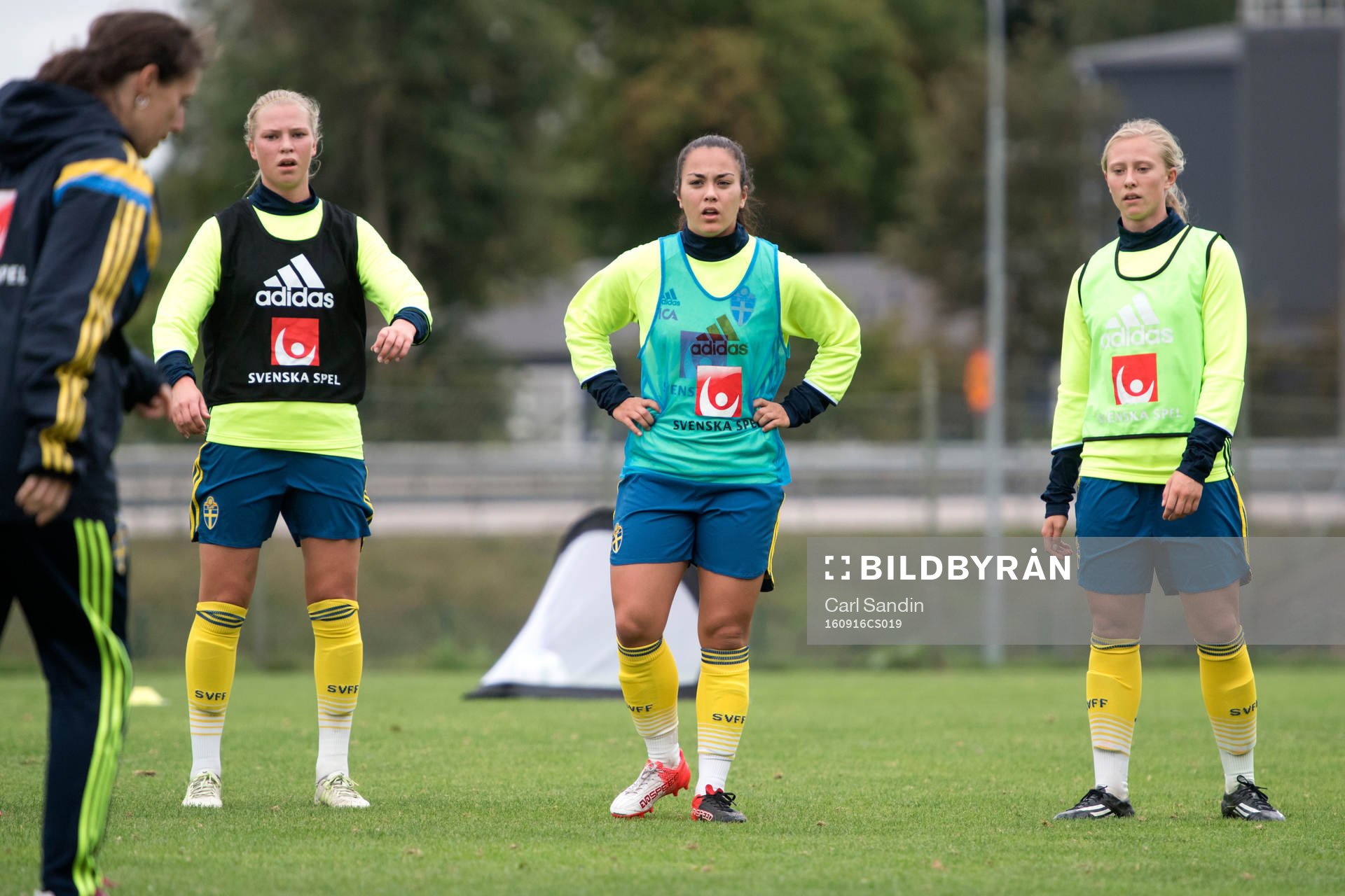 Sveriges Ellen Löfqvist, Michelle de Jongh, Rebecka