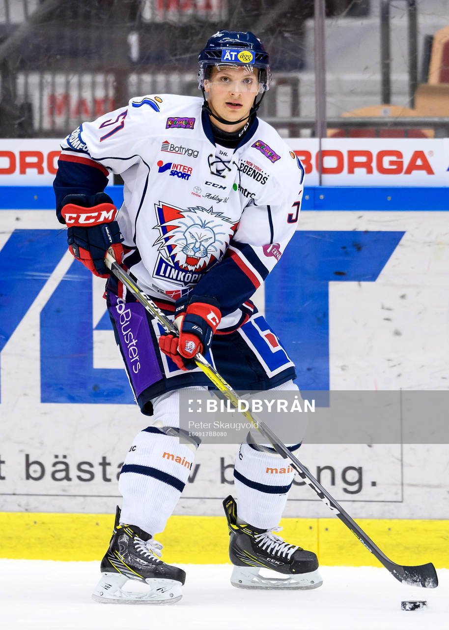Linköpings Kristian Näkyvä på uppvärmningen