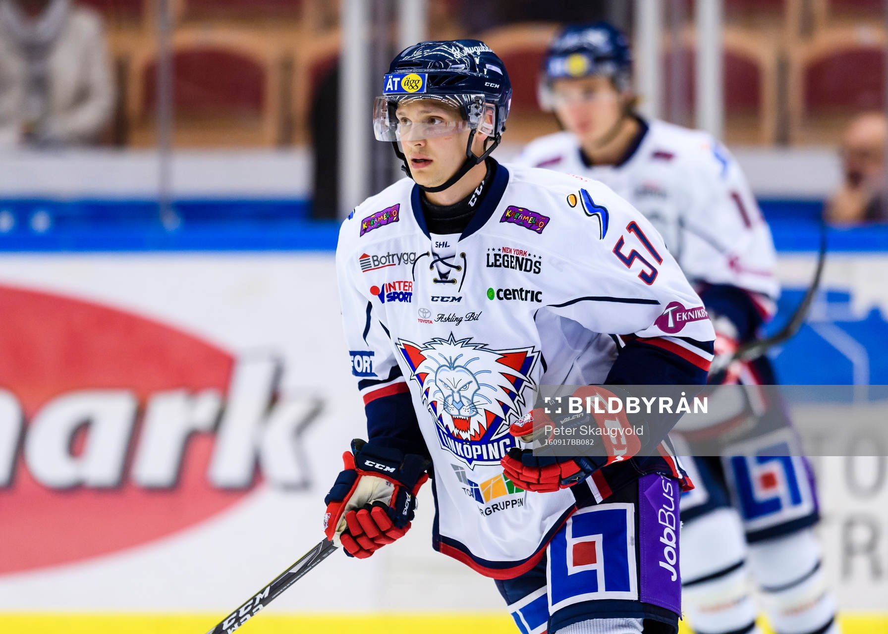 Linköpings Kristian Näkyvä på uppvärmningen