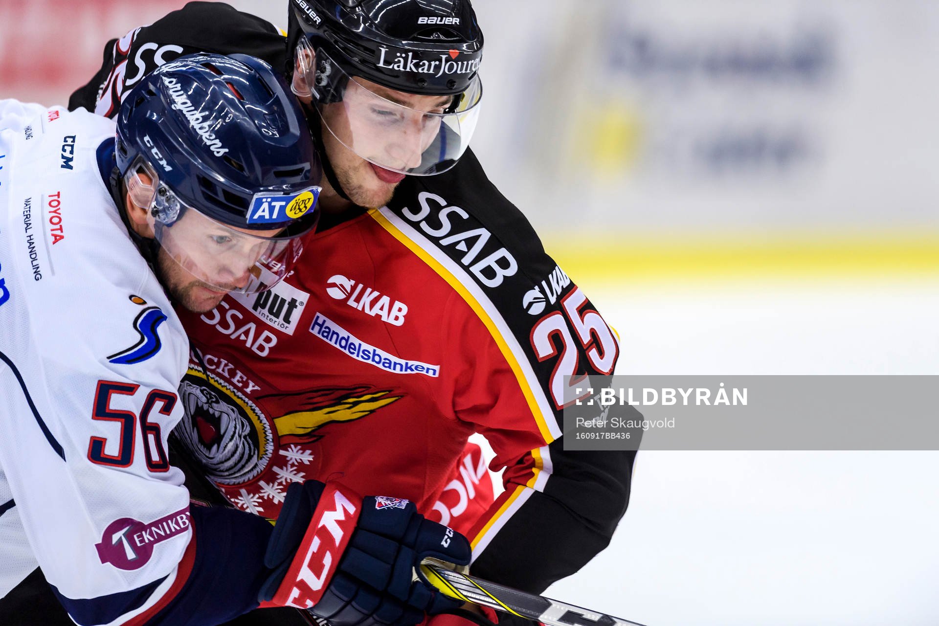 Linköpings Niclas Bergfors och Luleås Anton Hedman