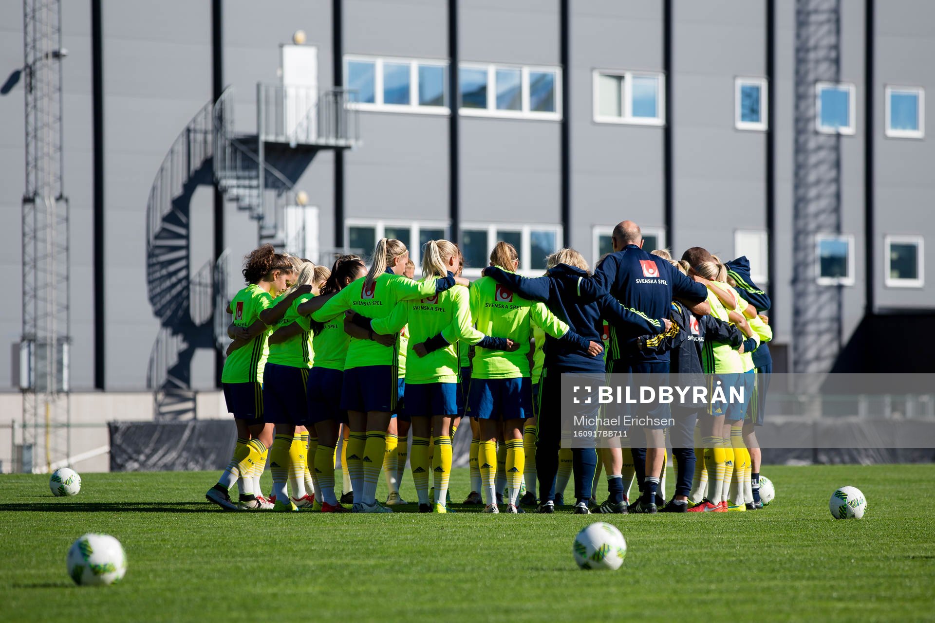 Sverige samlade innan U20 landskampen i fotboll mellan