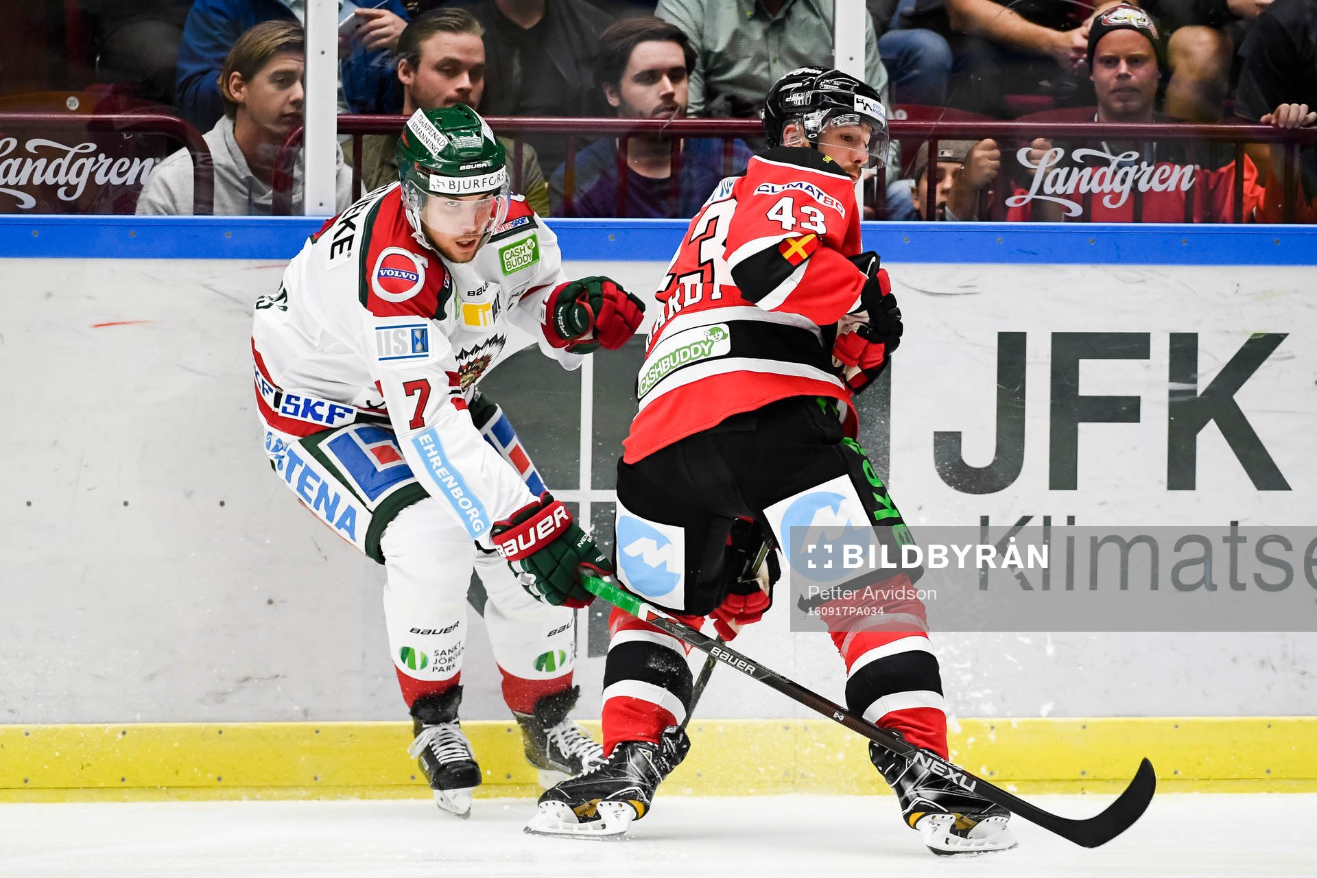 Frölundas Henrik Tömmernes och Malmö Redhawks Nichlas