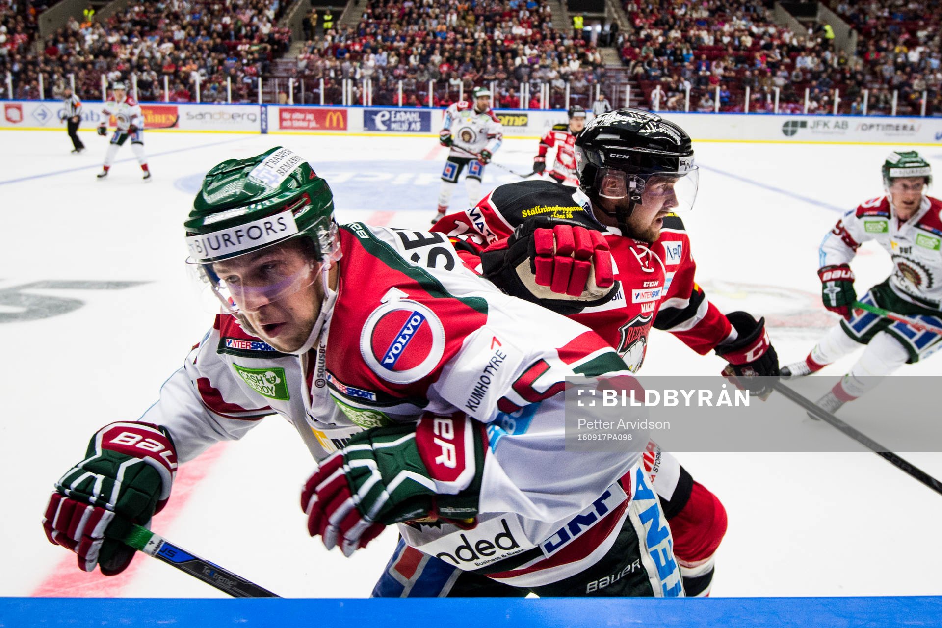 Frölundas Matt Donovan och Malmö Redhawks Magnus