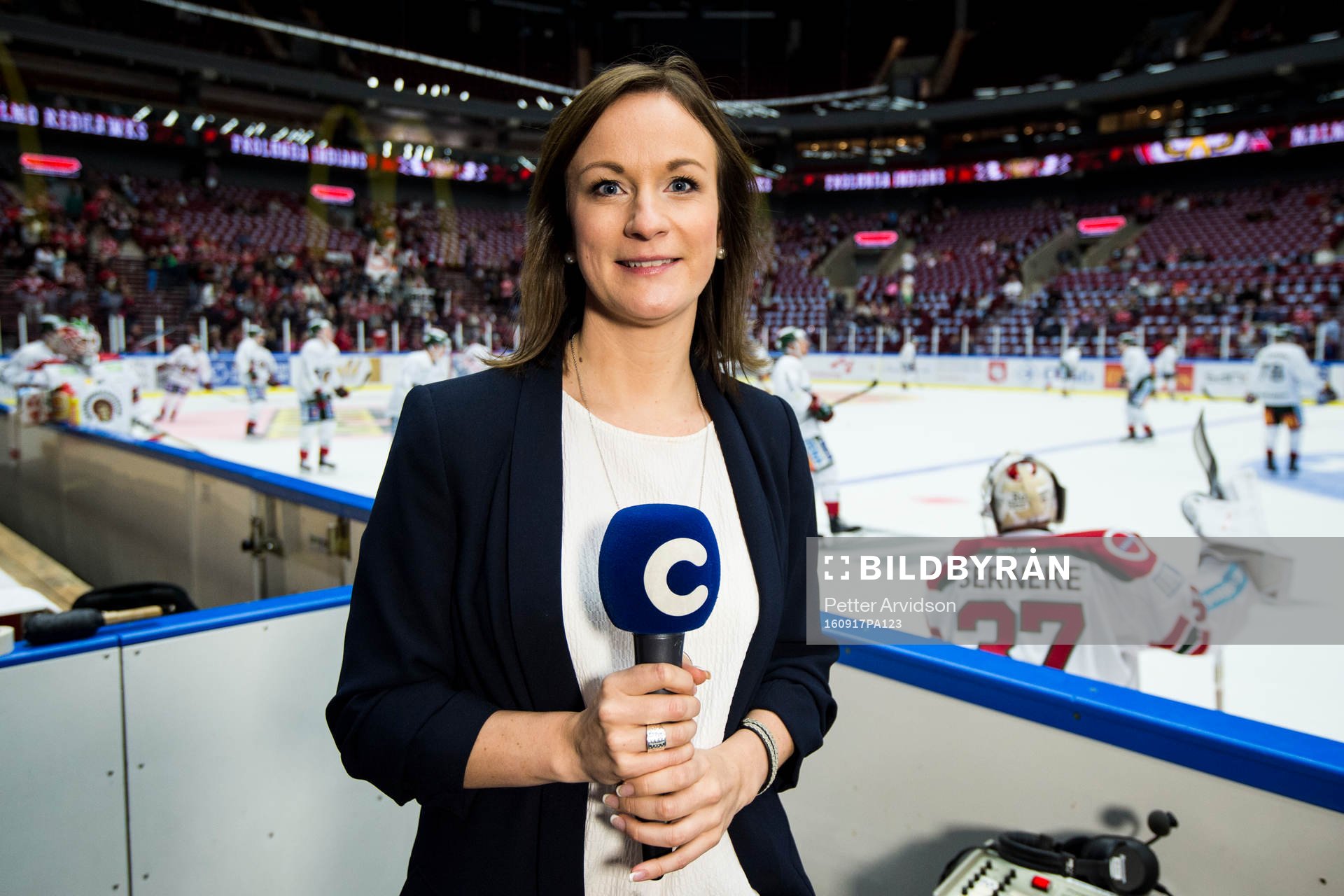 Cmores kommentator Lena Sundqvist