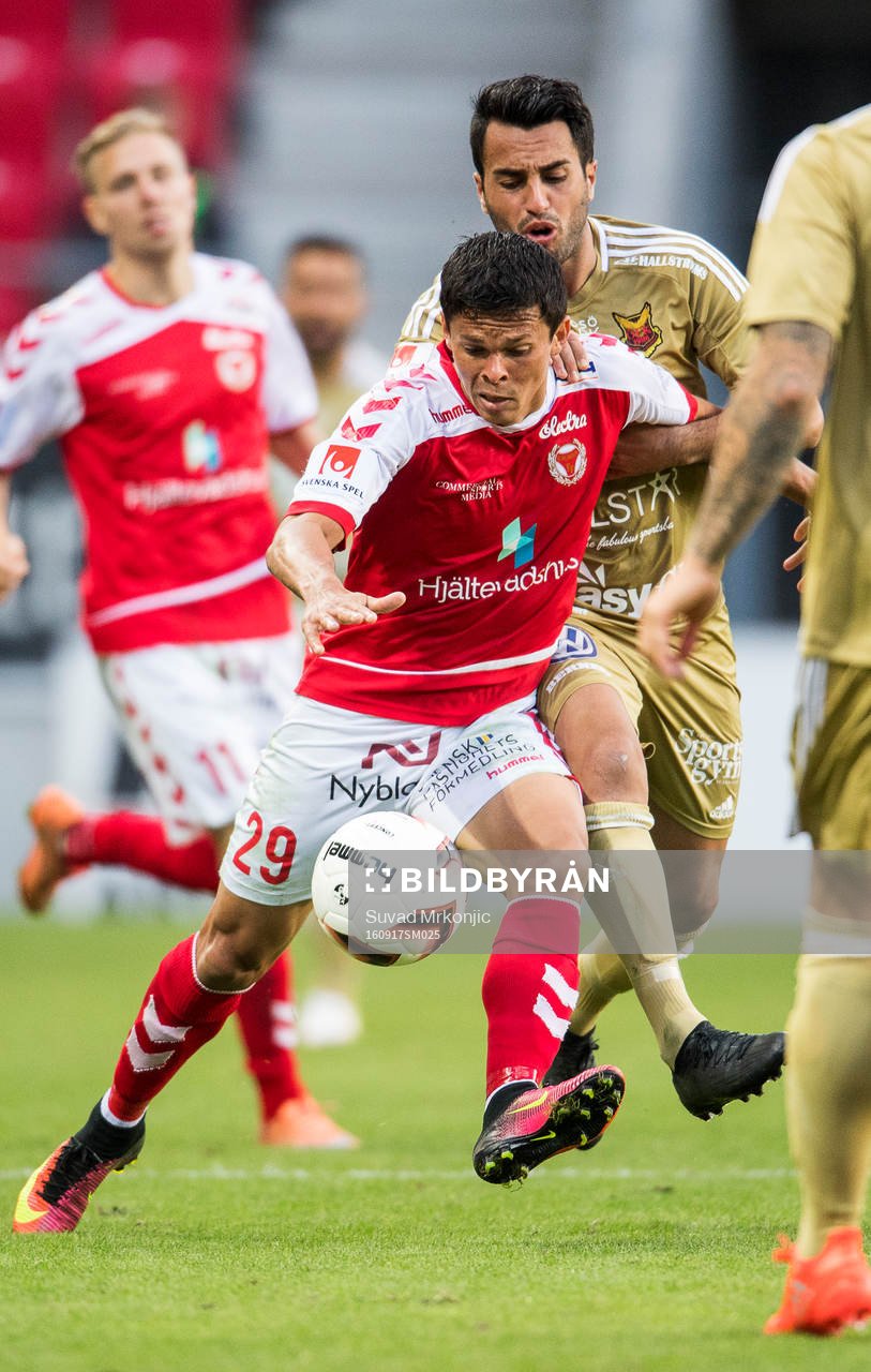 Kalmars Romário Pereira Sipião och Östersunds Brwa Nouri