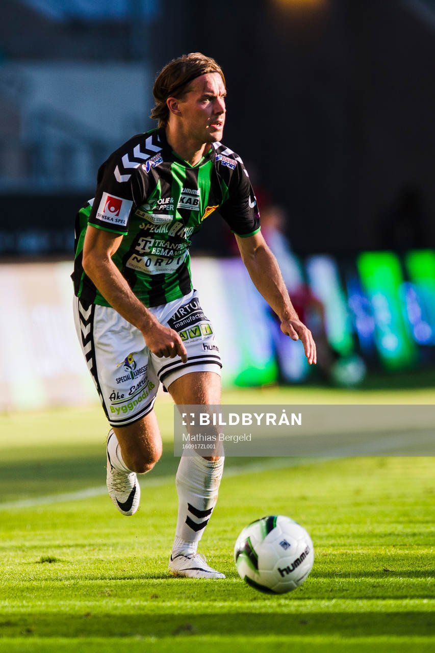 GAIS Johan Ramhorn under fotbollsmatchen i Superettan mellan Gais och AFC United den 17 September 2016 i Göteborg.