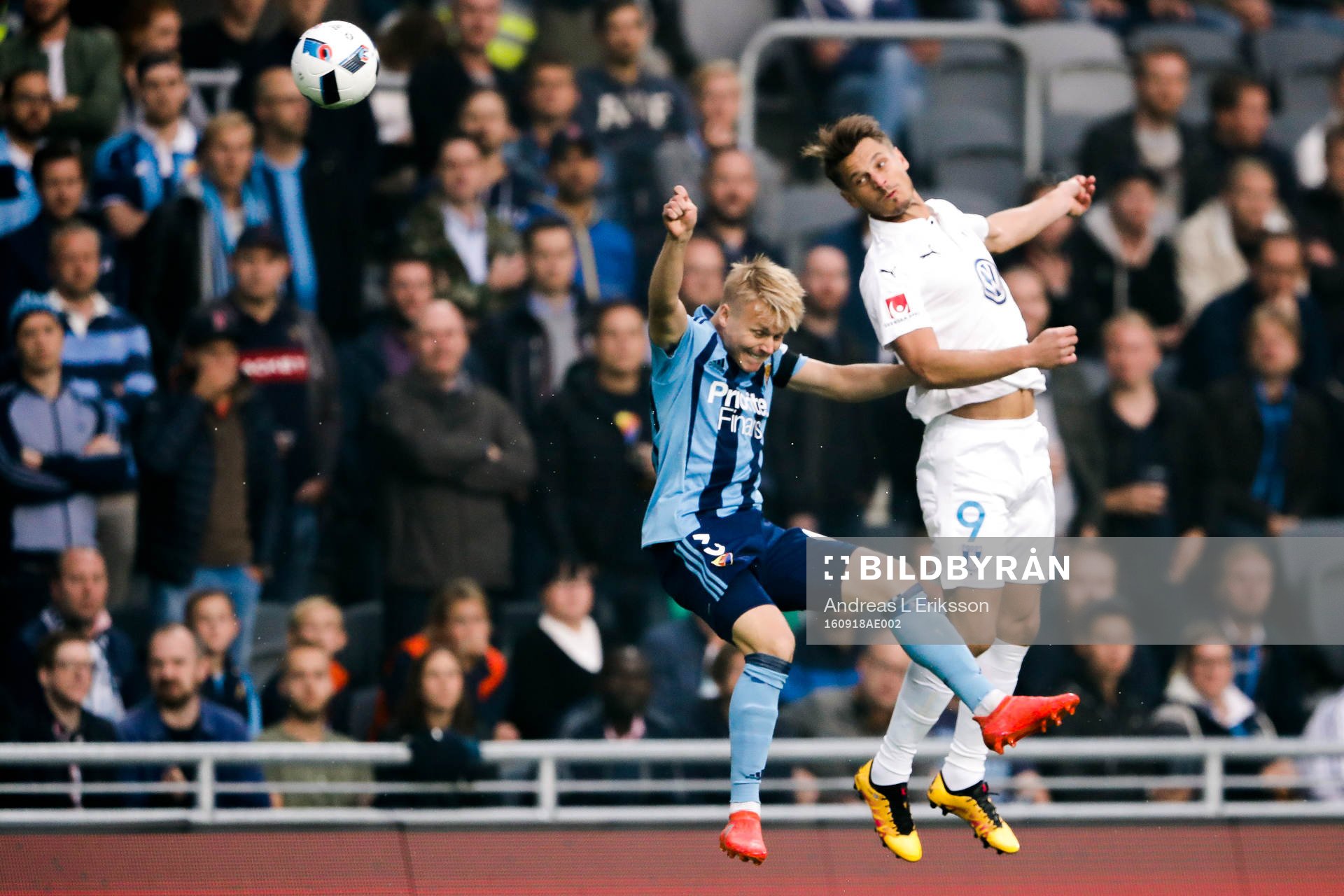 Djurgårdens Elliot Käck och Malmö FFs Markus Rosenberg