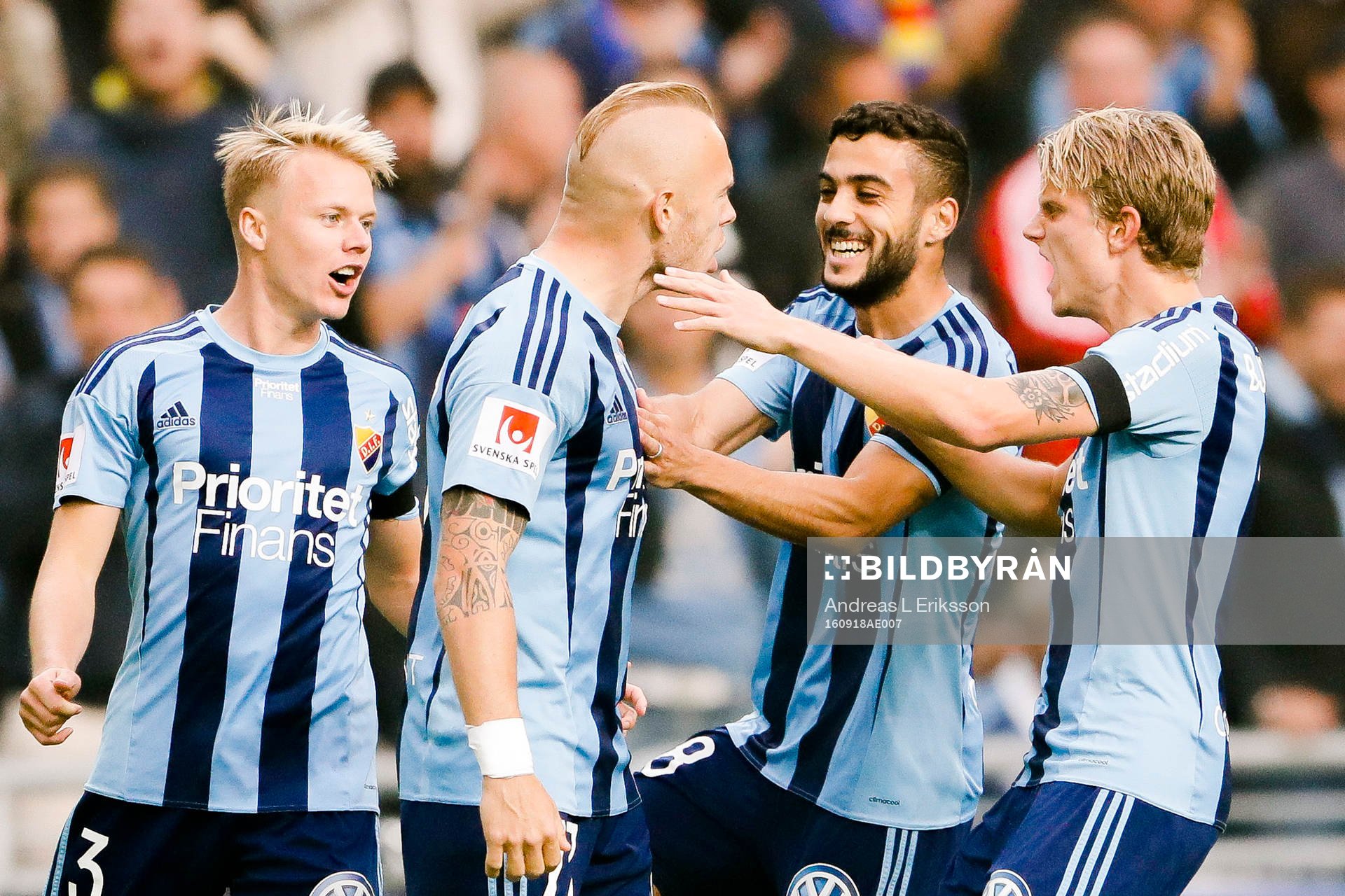 Djurgårdens Magnus Eriksson, Elliot Käck , Othman El