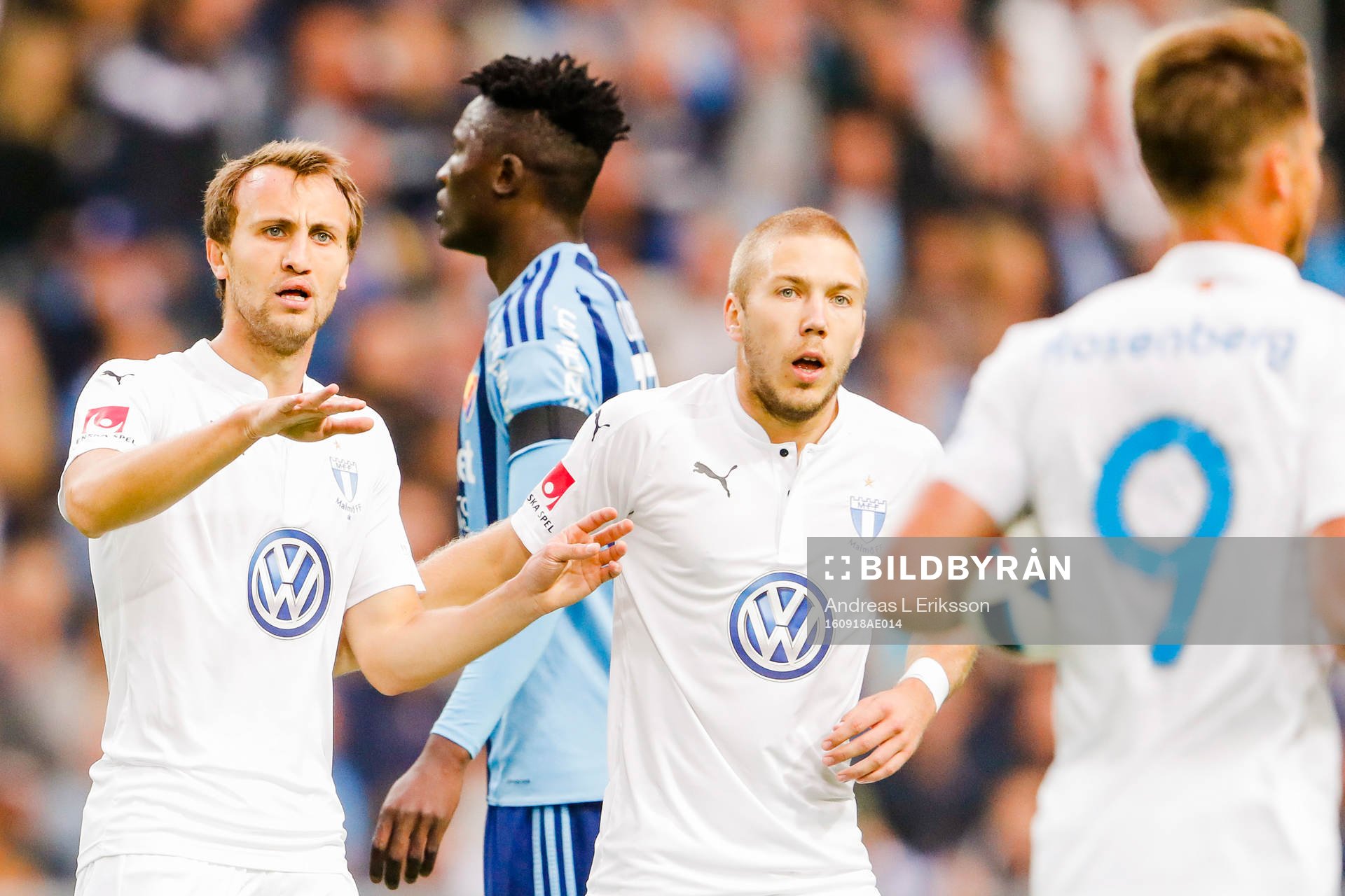 Malmö FFs Magnus Wolff Eikrem och Anton Tinnerholm jublar