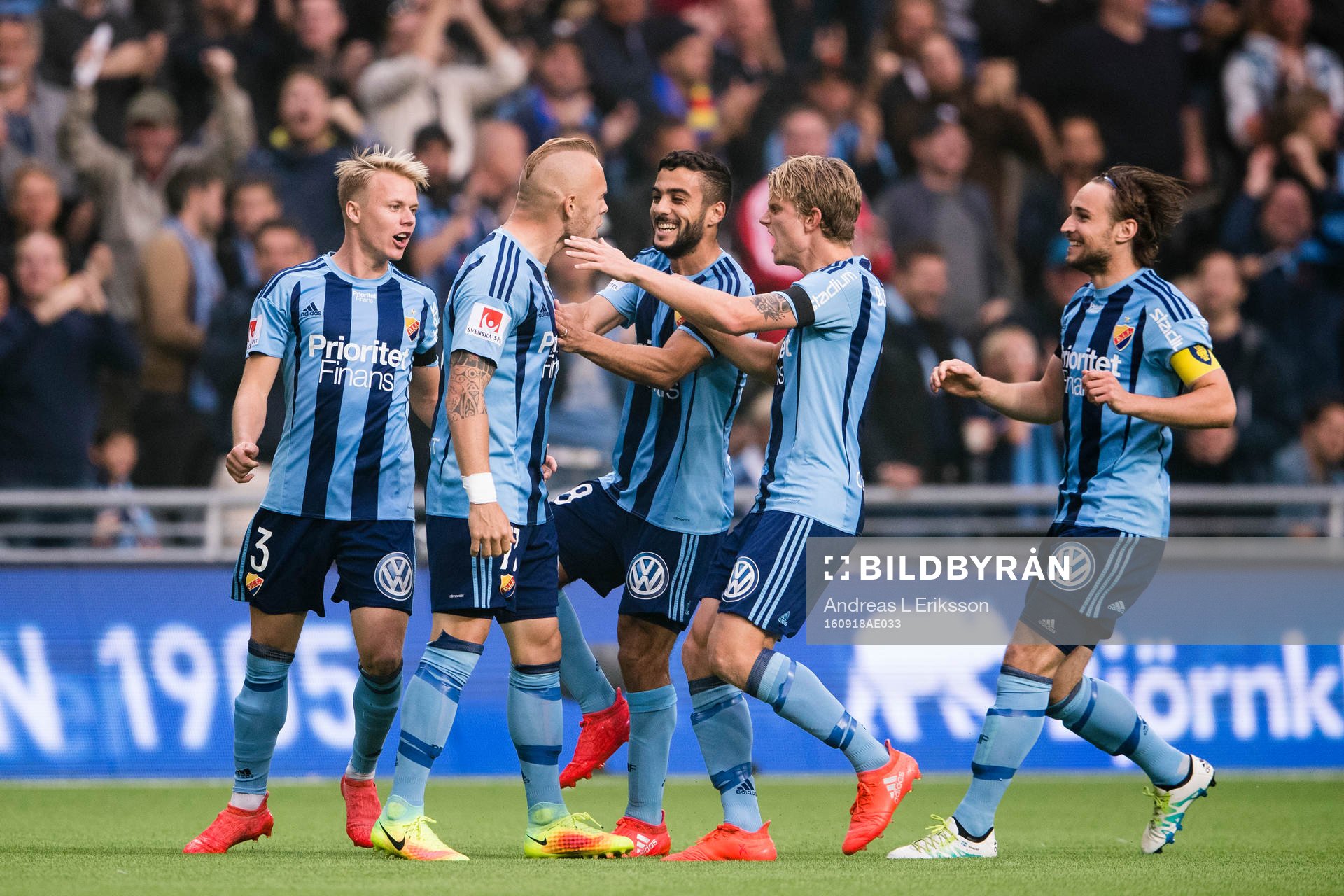 Djurgårdens Magnus Eriksson jublar