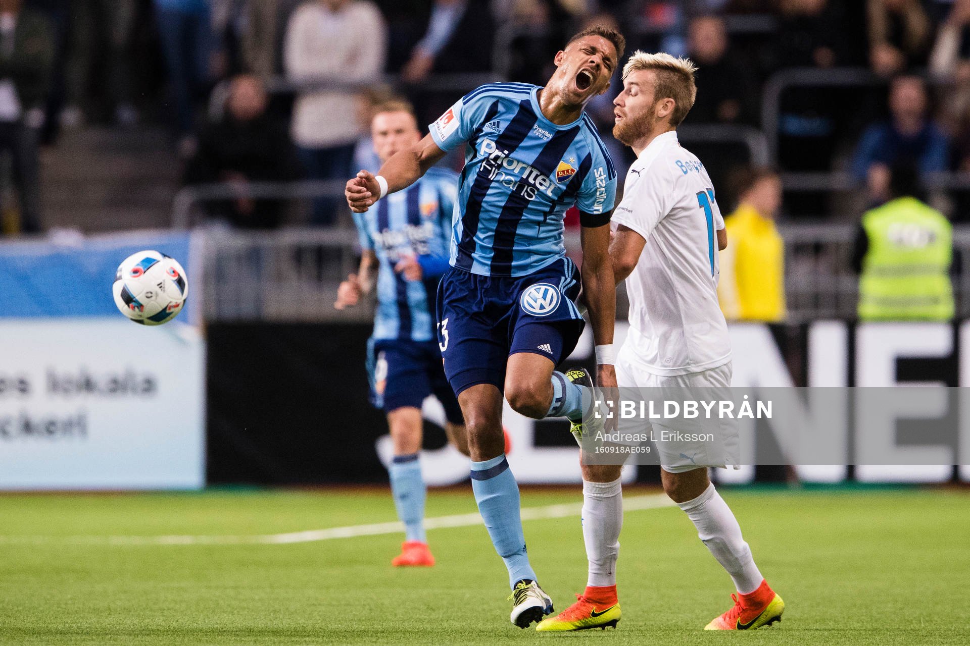 Djurgårdens Mathias Ranegie grinar illa