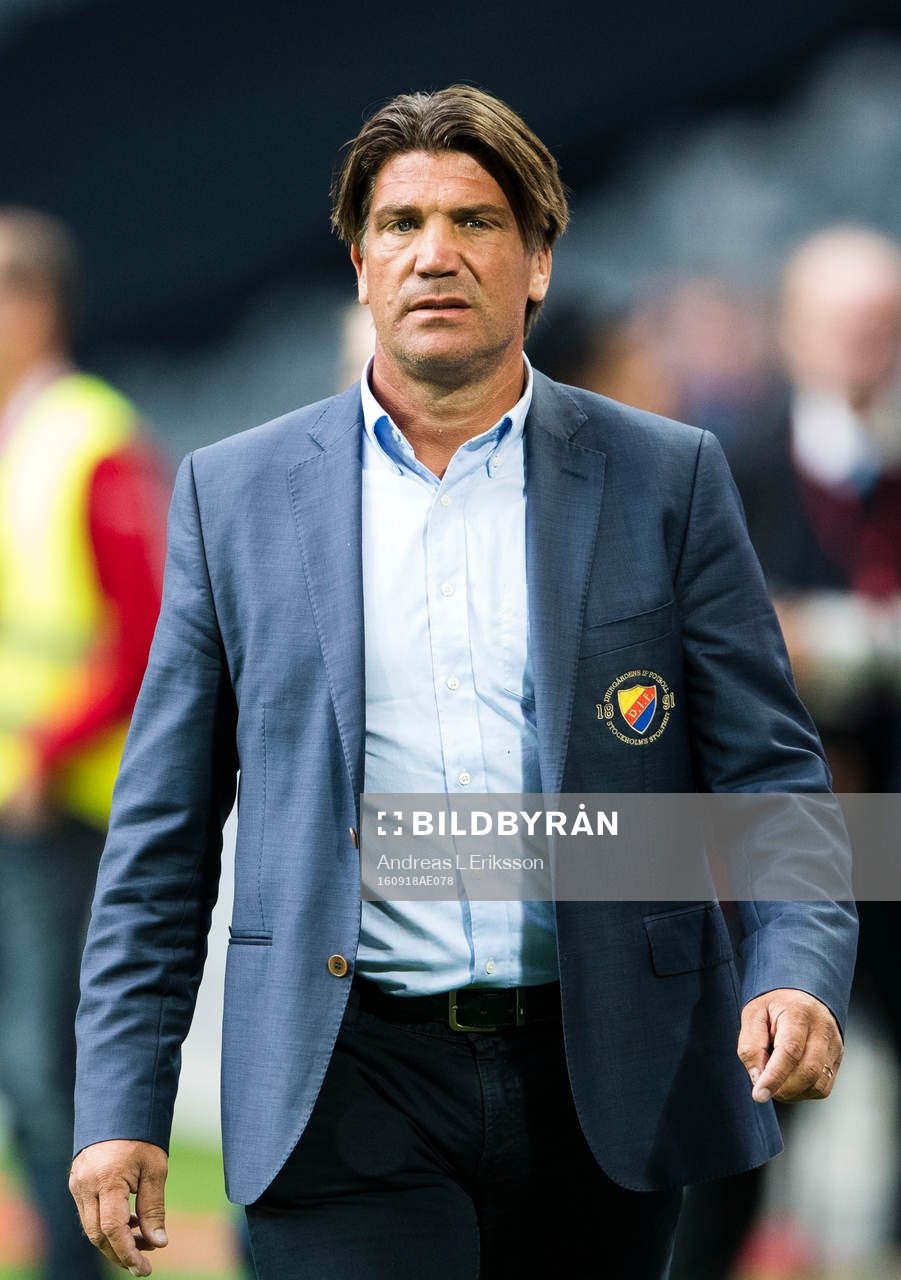 Djurgårdens sportchef Bo Andersson innan fotbollsmatchen i