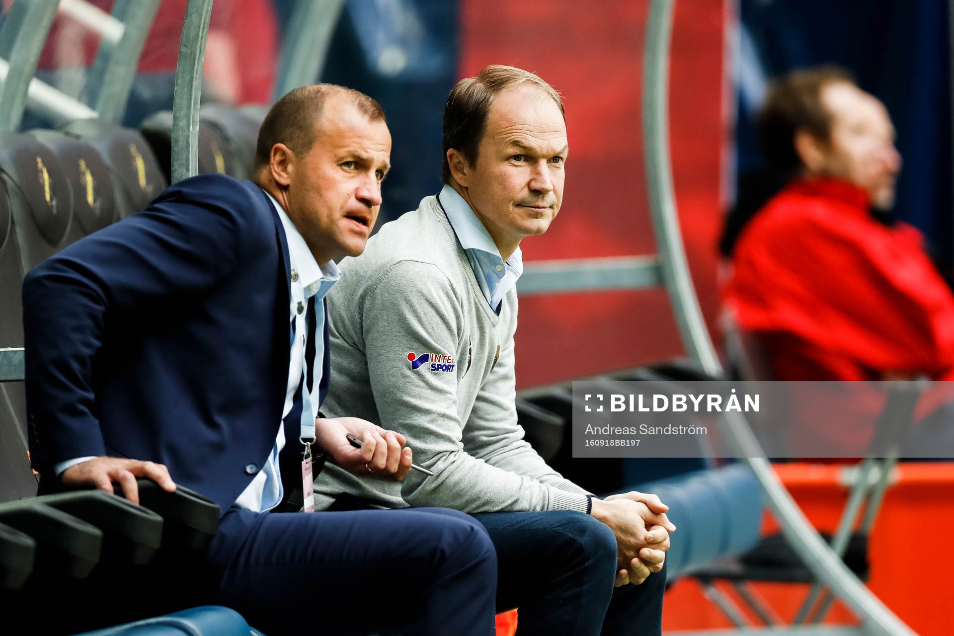 Gefles sportchef Hans Berggren och tränare Thomas Andersson