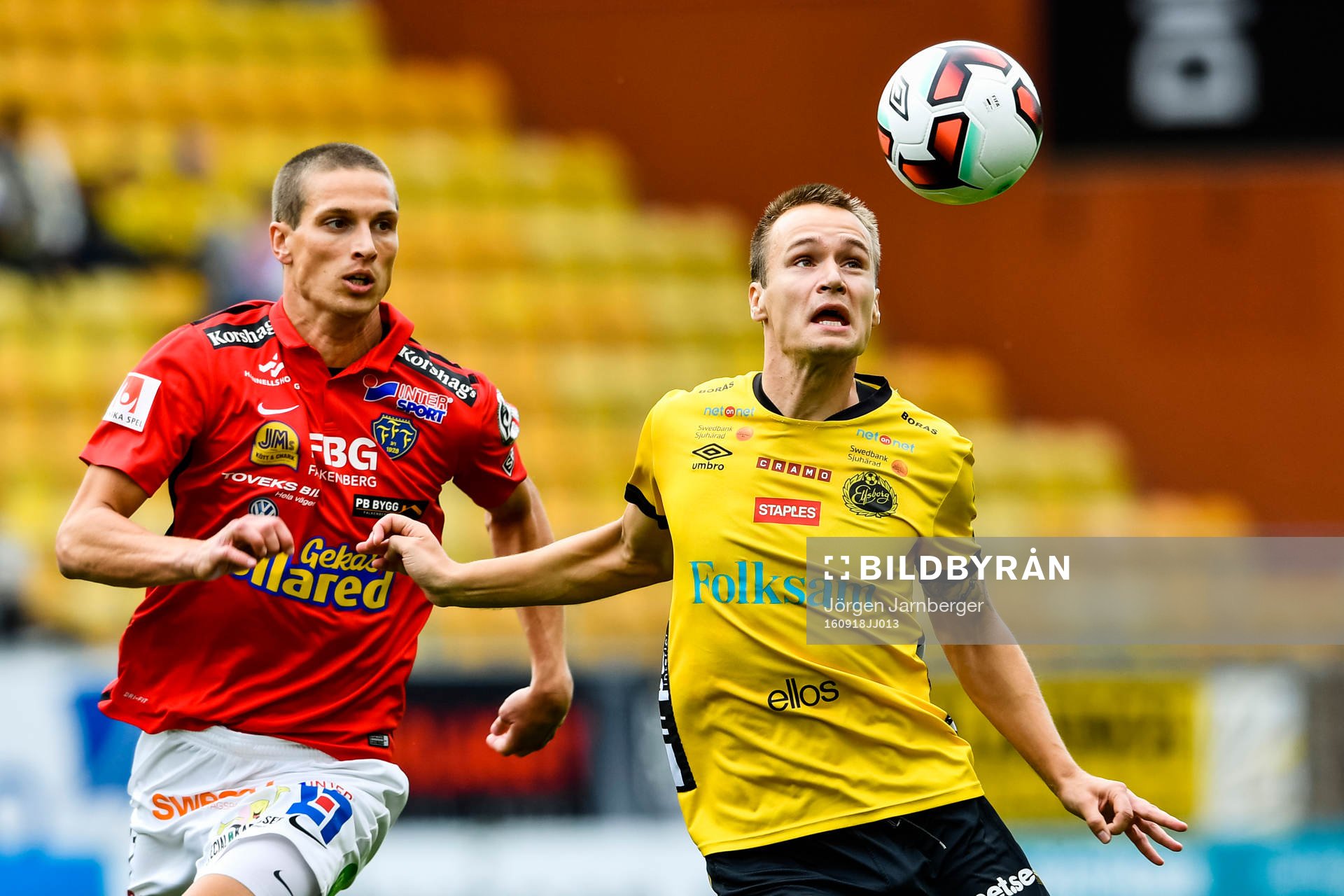 Falkenbergs Thomas Juel-Nielsen och Elfsborgs Viktor Prodell
