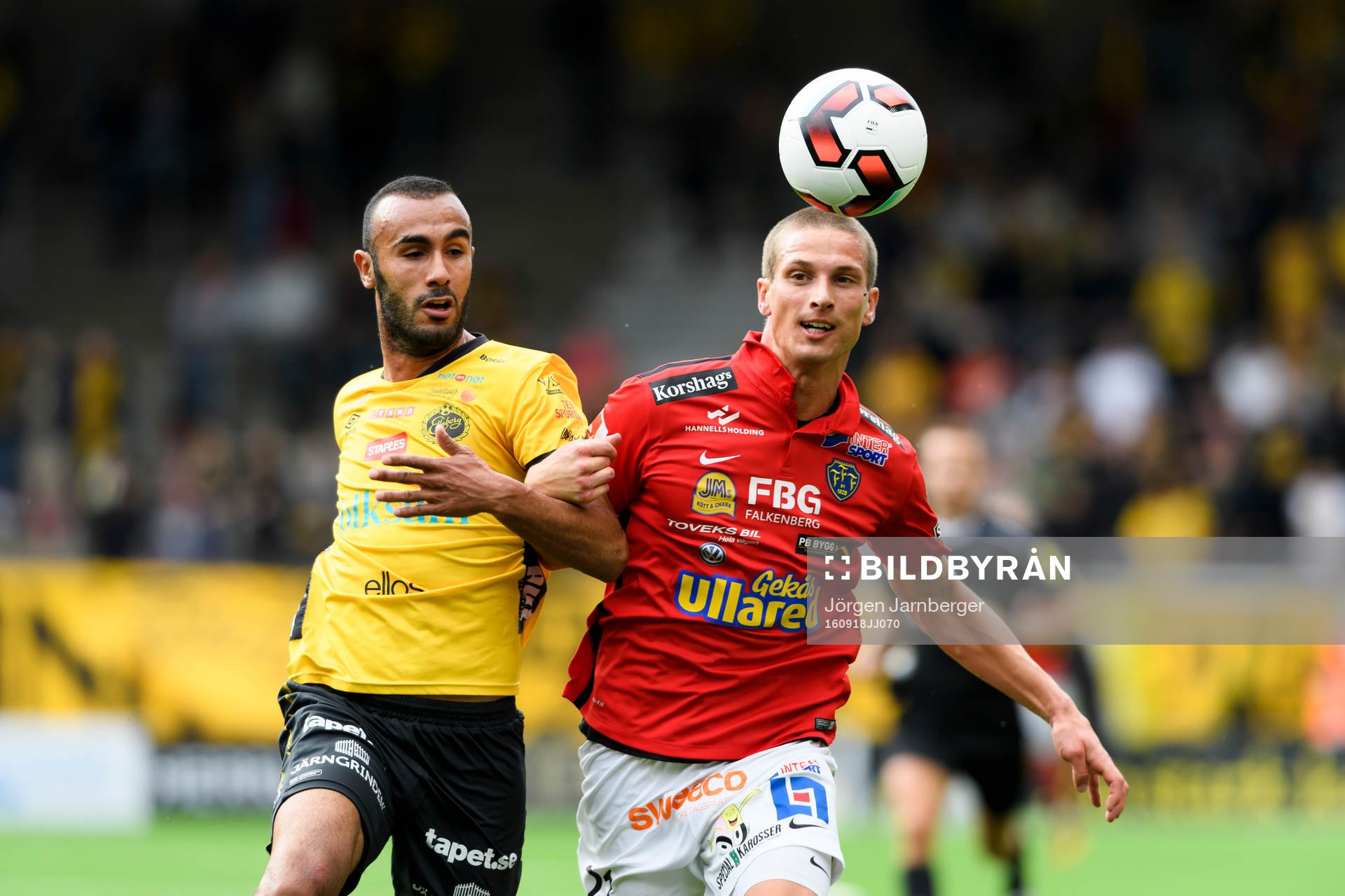 Falkenbergs Thomas Juel-Nielsen och Elfsborgs Issam Jebali
