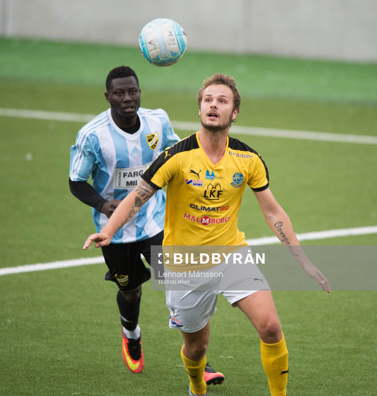 i fotbollsmatchen i division 2 mellan Lunds BK och IFK