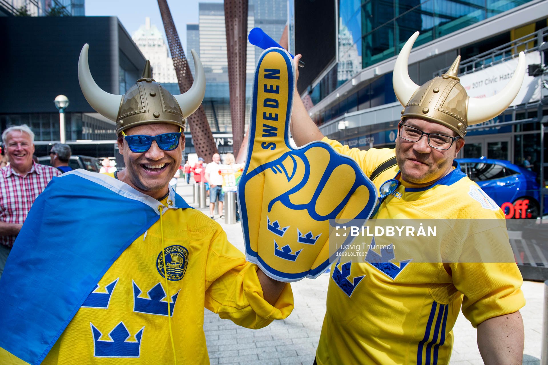 Två svenska supportrar