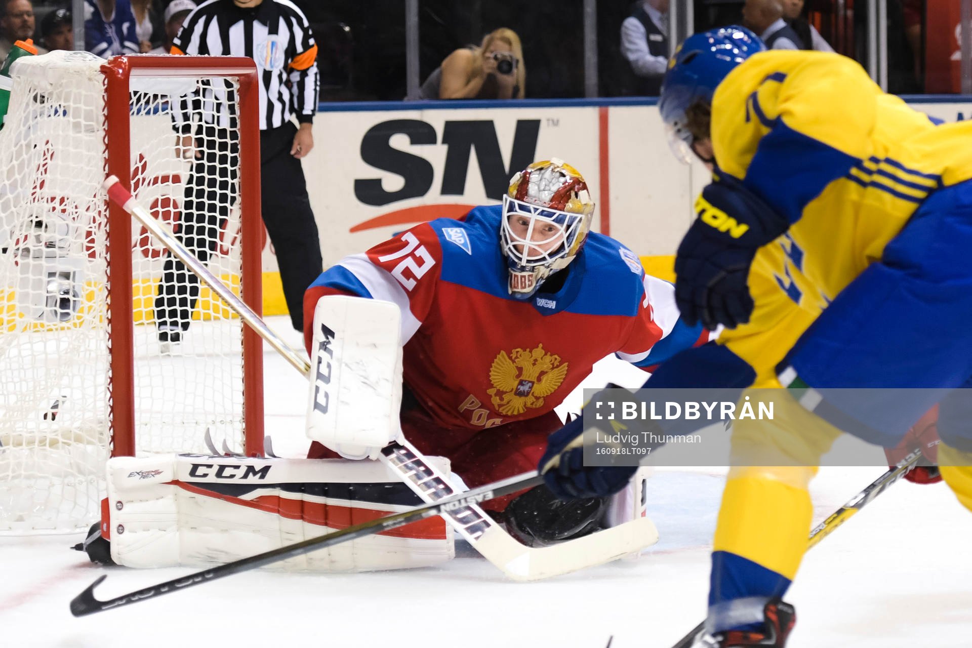 Rysslands målvakt Sergei Bobrovsky