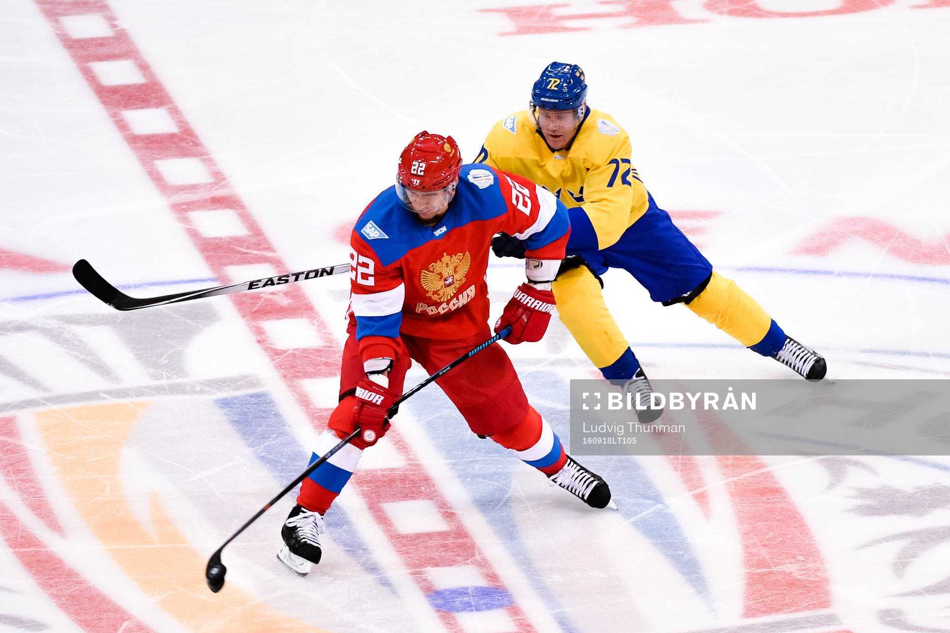 Rysslands Nikita Zaitsev och Sveriges Patric Hörnqvist
