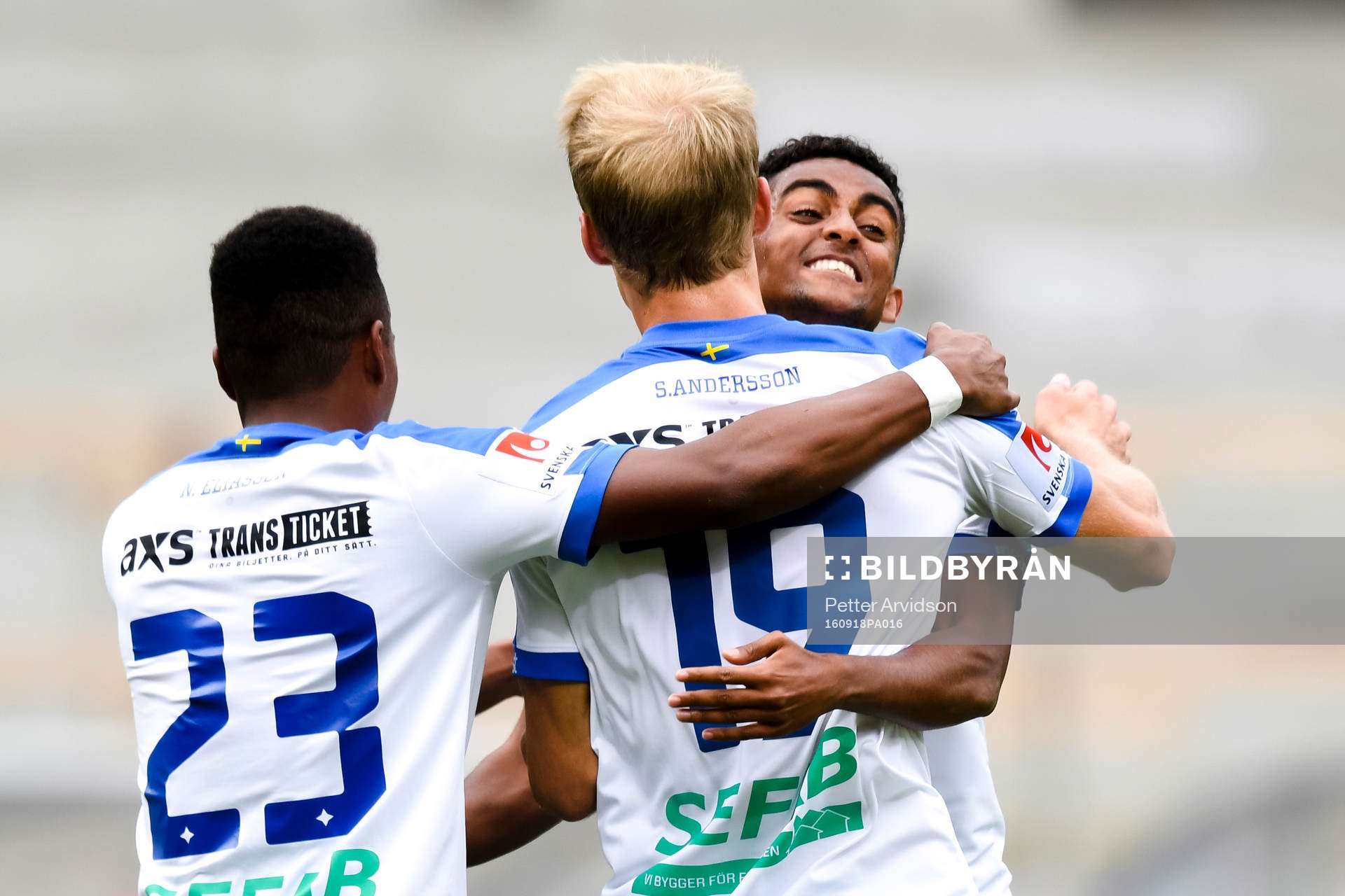 Norrköpings Niclas Eliasson , Sebastian Andersson och