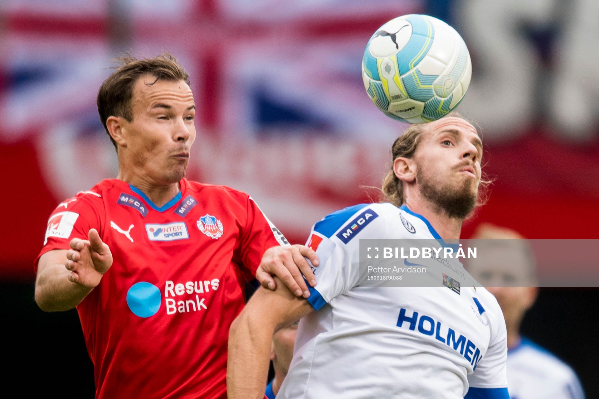 Helsingborgs Anton Wede och Norrköpings Andreas Hadenius