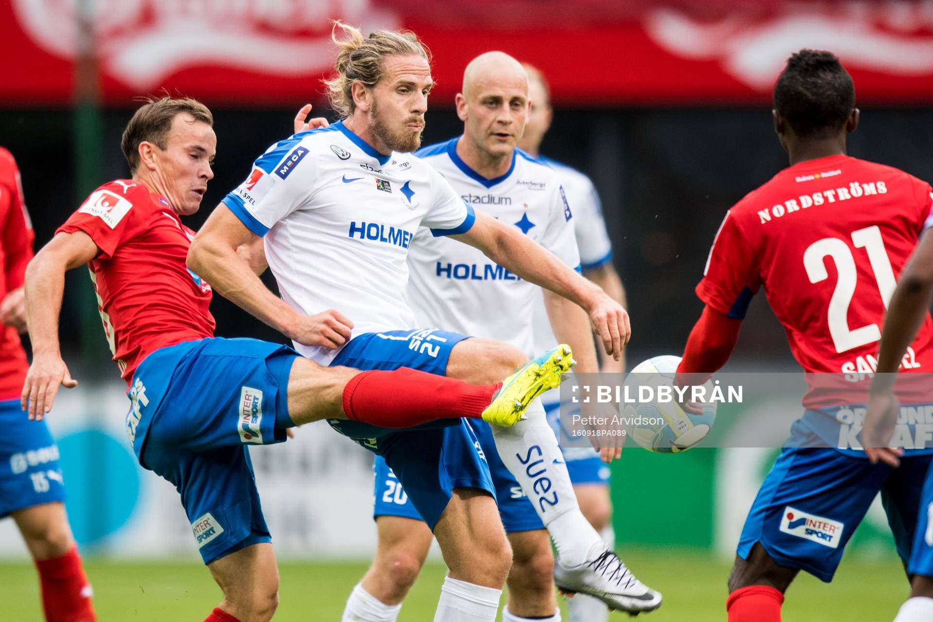 Helsingborgs Anton Wede och Norrköpings Andreas Hadenius