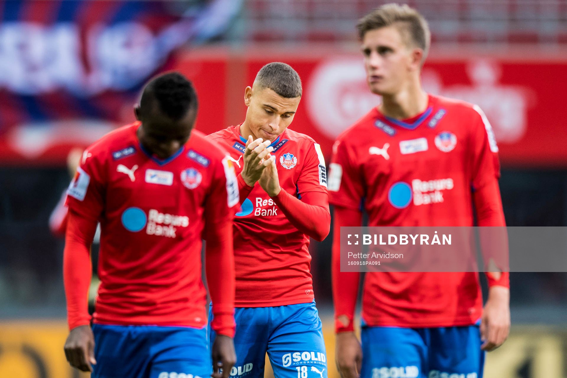 Helsingborgs Monday Samuel, Jordan Larsson och Felix